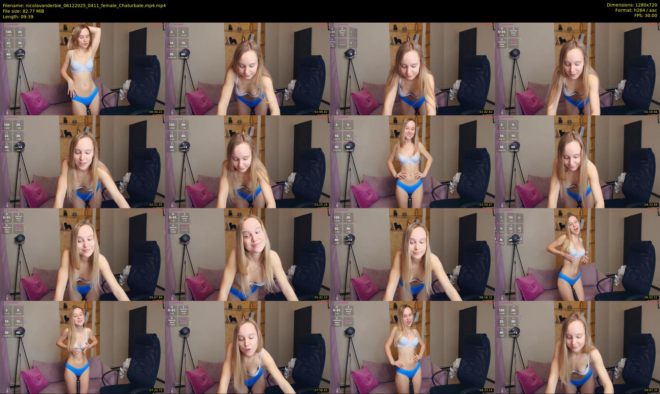 nicolavanderbie — 10 minute Chaturbate female cam show recording, 720p, Dec 6, 2025