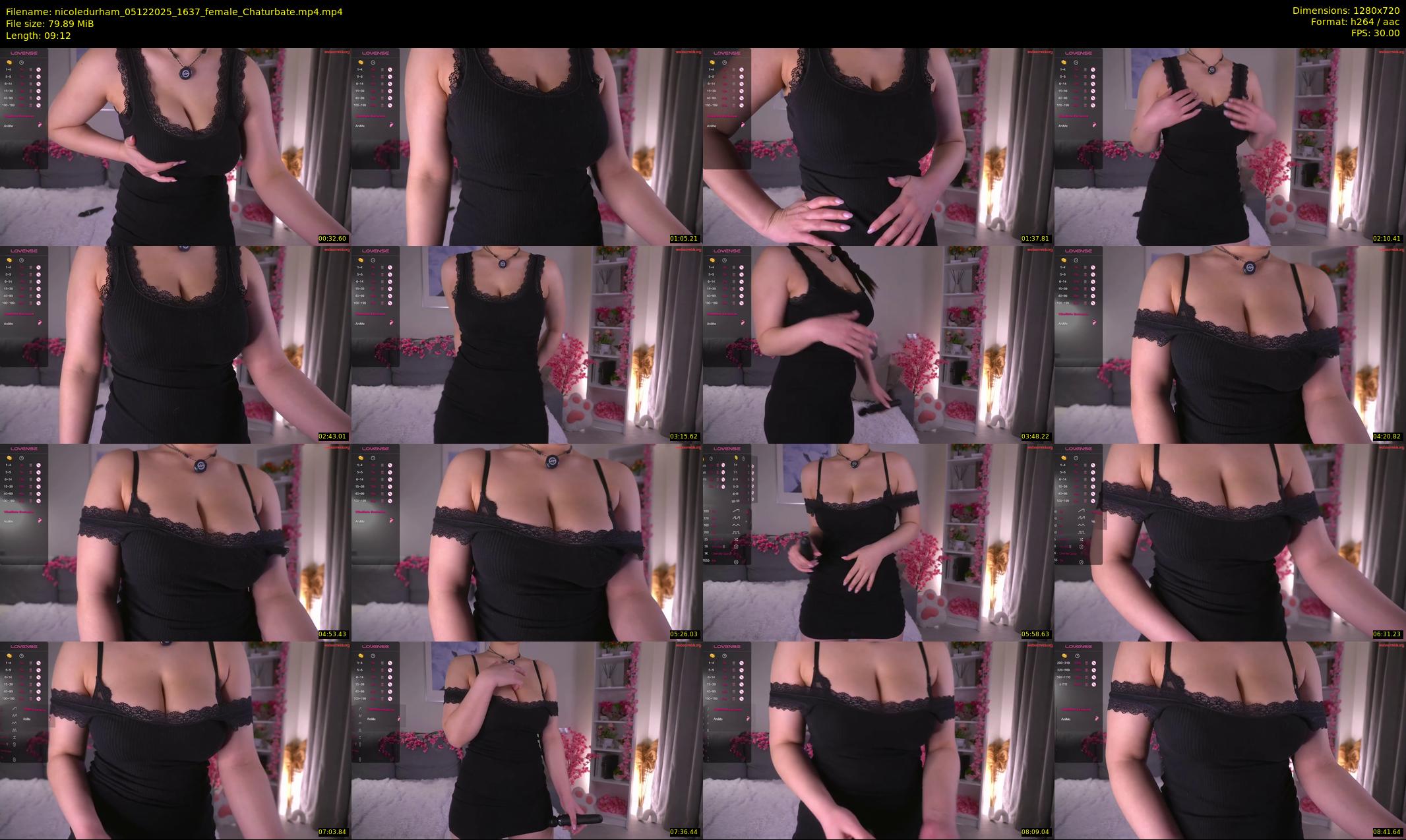 nicoledurham — 10 minute Chaturbate female cam show recording, 720p, Dec 5, 2025