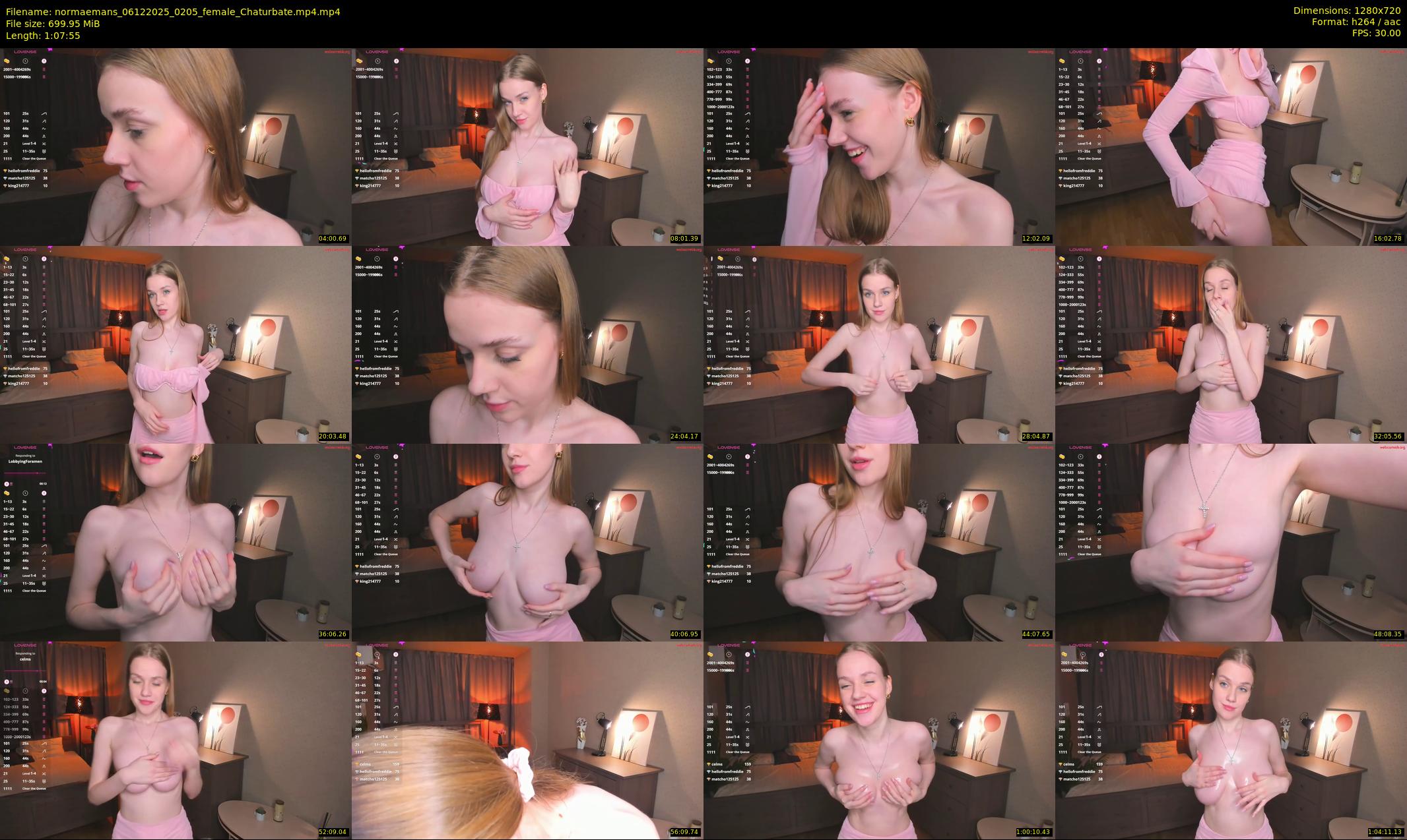 normaemans — 68 minute Chaturbate female cam show recording, 720p, Dec 6, 2025