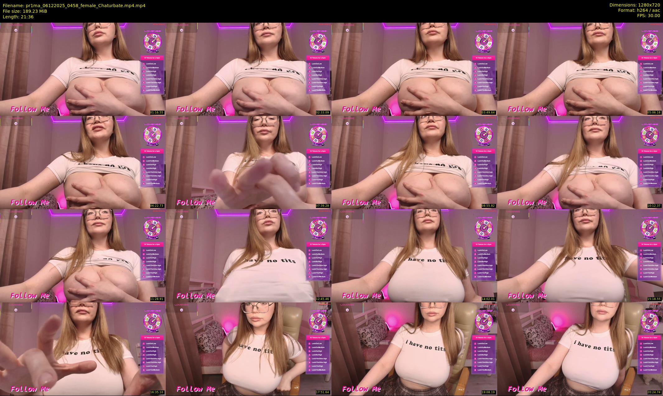 pr1ma — 22 minute Chaturbate female cam show recording, 720p, Dec 6, 2025