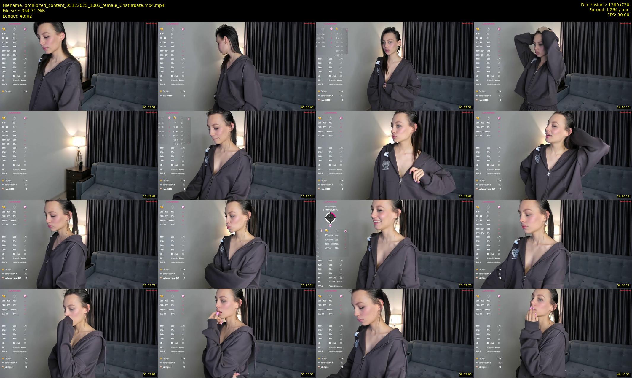 prohibited_content — 44 minute Chaturbate female cam show recording, 720p, Dec 5, 2025