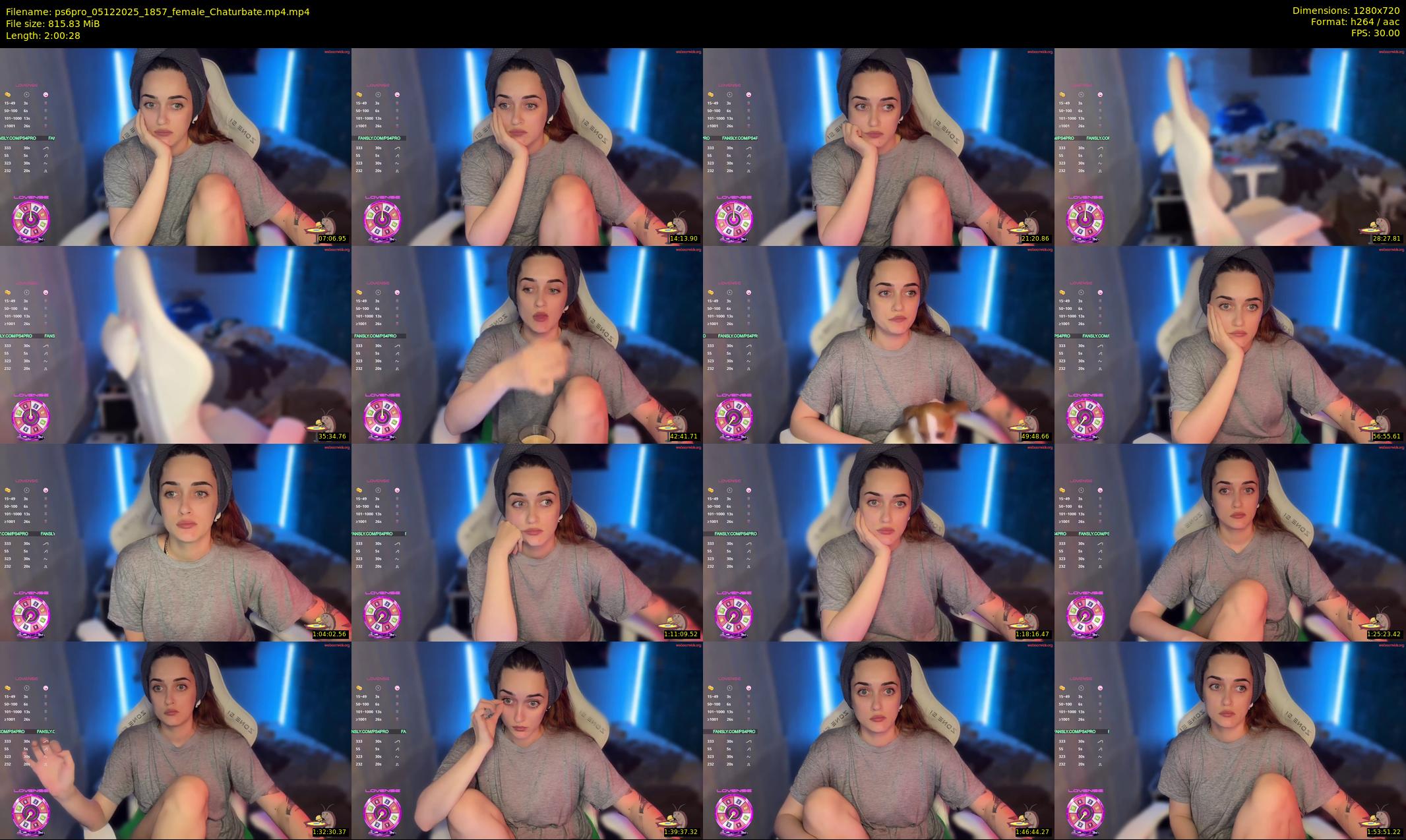 ps6pro — 121 minute Chaturbate female cam show recording, 720p, Dec 5, 2025