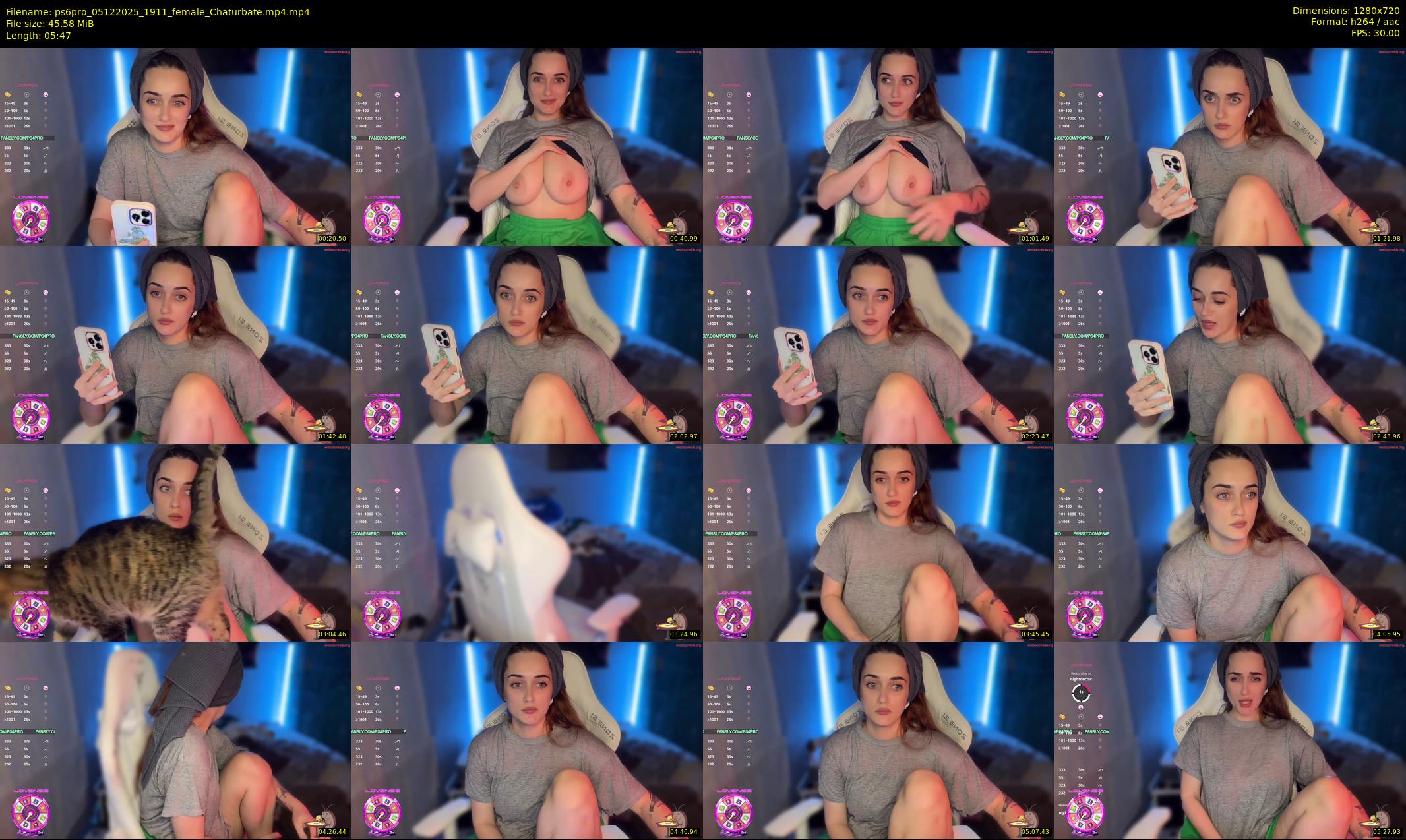 ps6pro — 6 minute Chaturbate female cam show recording, 720p, Dec 5, 2025