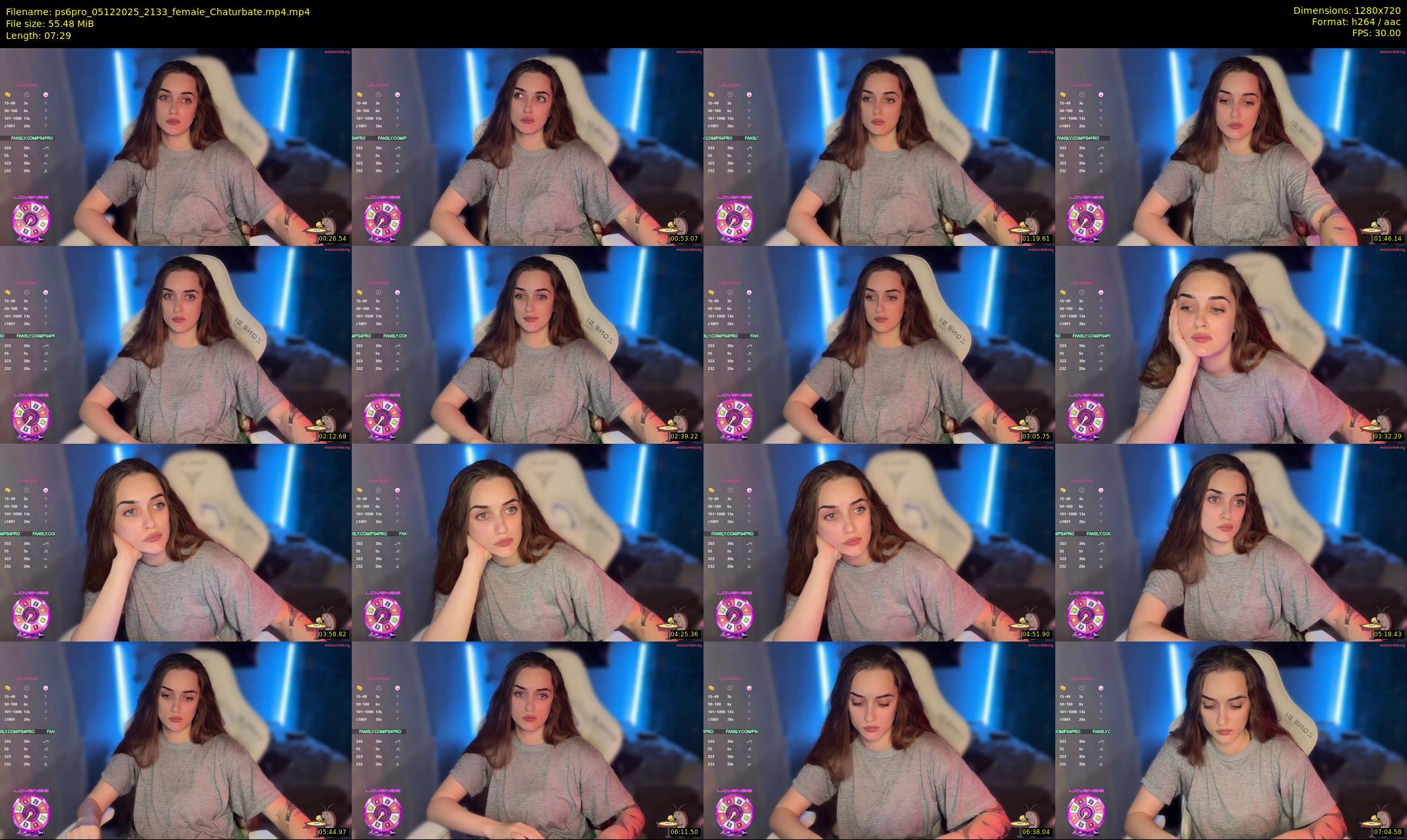 ps6pro — 8 minute Chaturbate female cam show recording, 720p, Dec 5, 2025