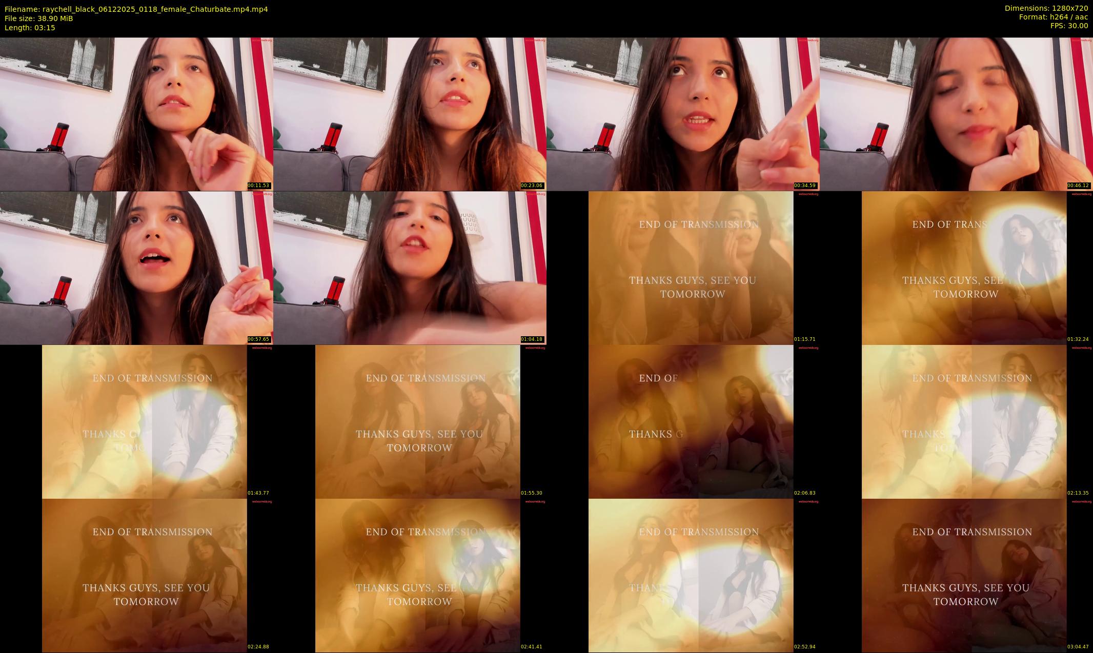 raychell_black — 4 minute Chaturbate female cam show recording, 720p, Dec 6, 2025