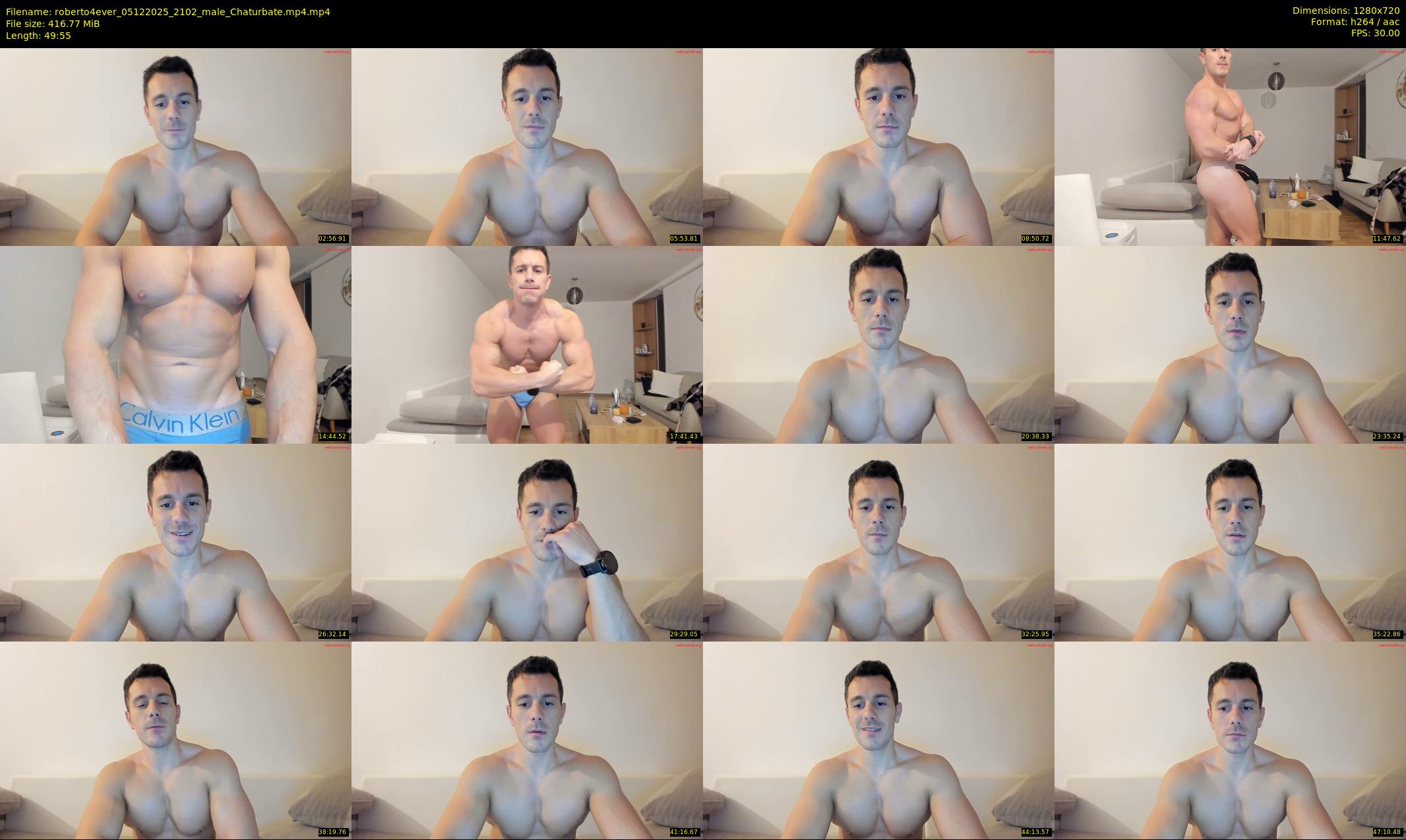 roberto4ever — 50 minute Chaturbate male cam show recording, 720p, Dec 5, 2025