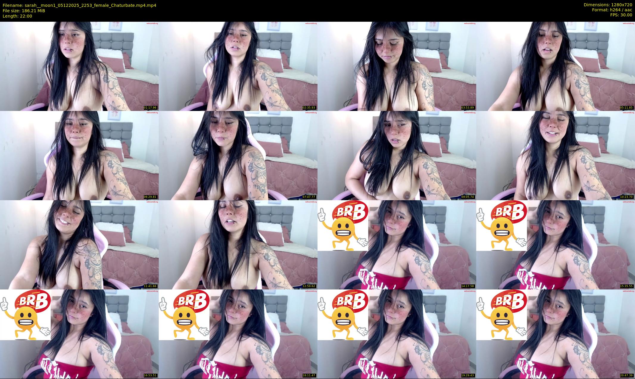 sarah__moon1 — 22 minute Chaturbate female cam show recording, 720p, Dec 5, 2025