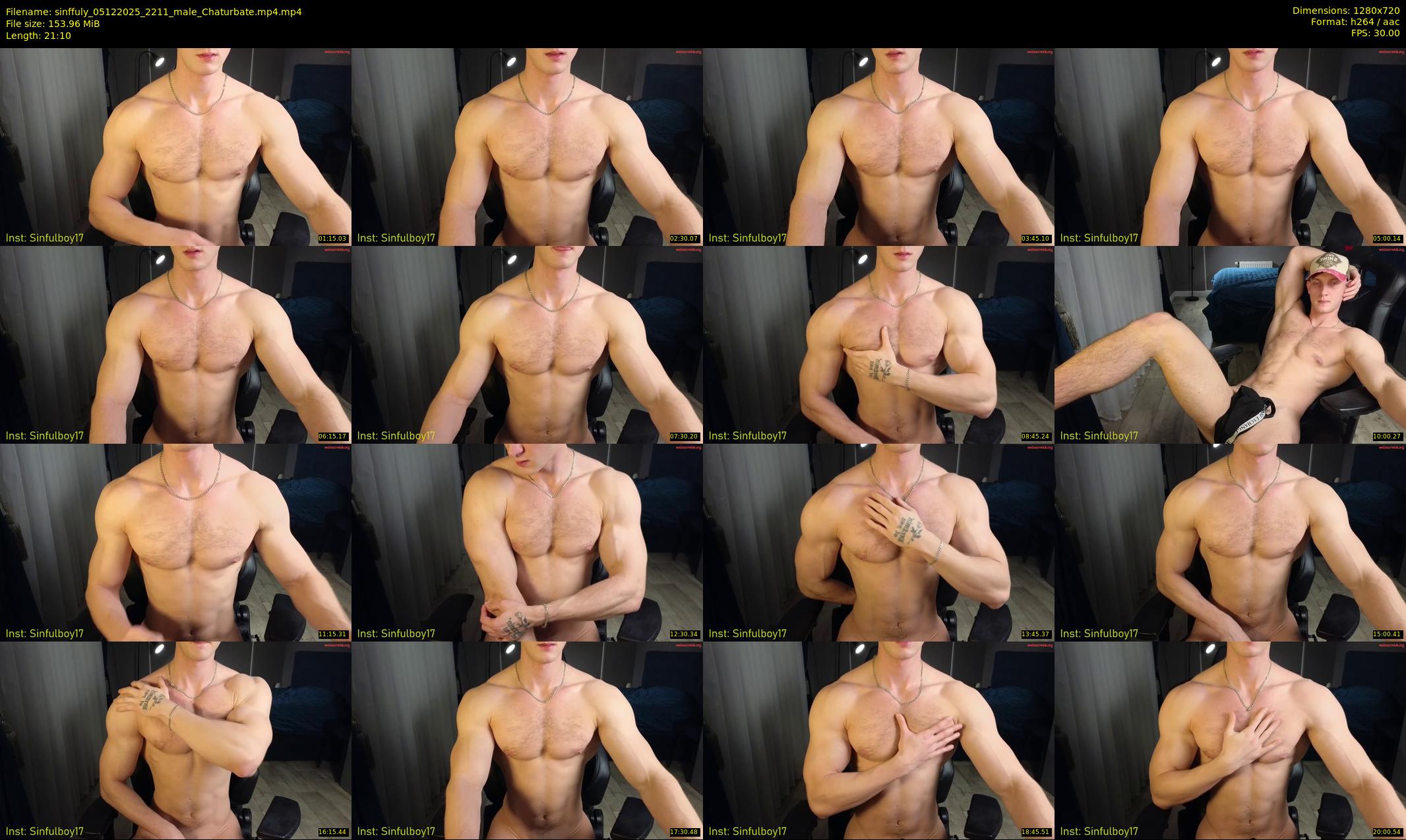 sinffuly — 22 minute Chaturbate male cam show recording, 720p, Dec 5, 2025