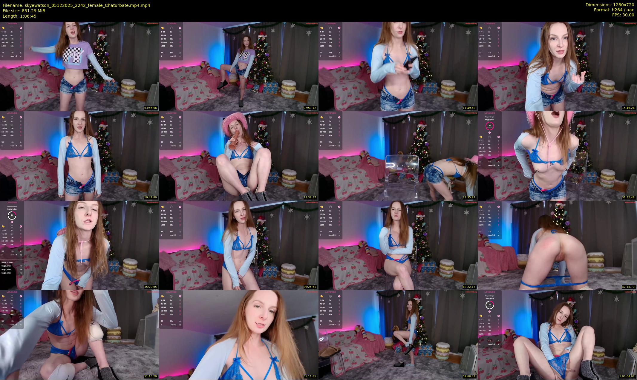skyewatson — 67 minute Chaturbate female cam show recording, 720p, Dec 5, 2025