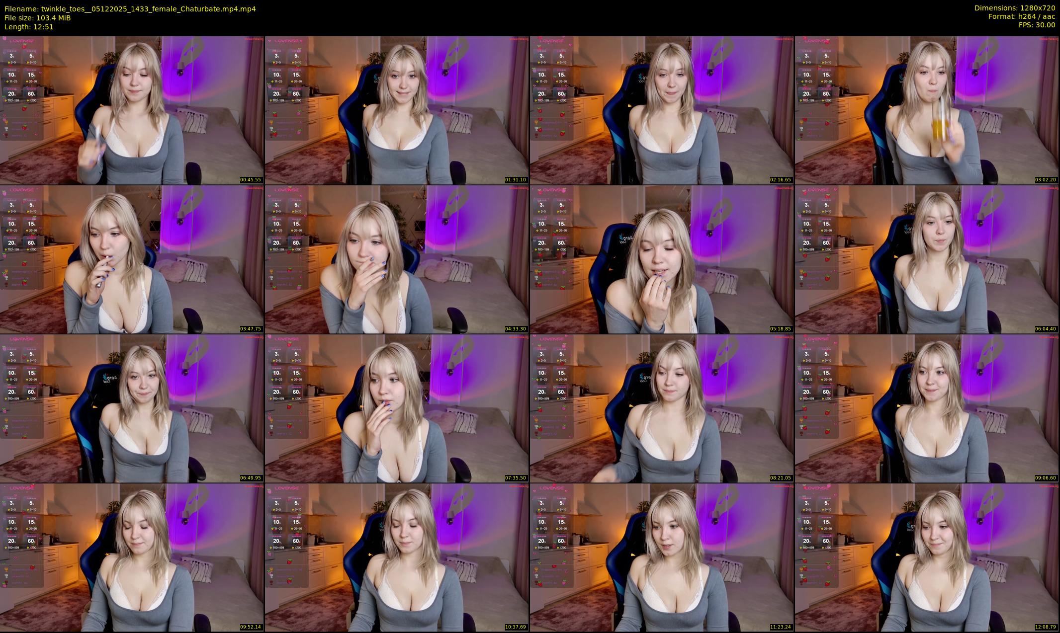 twinkle_toes_ — 13 minute Chaturbate female cam show recording, 720p, Dec 5, 2025