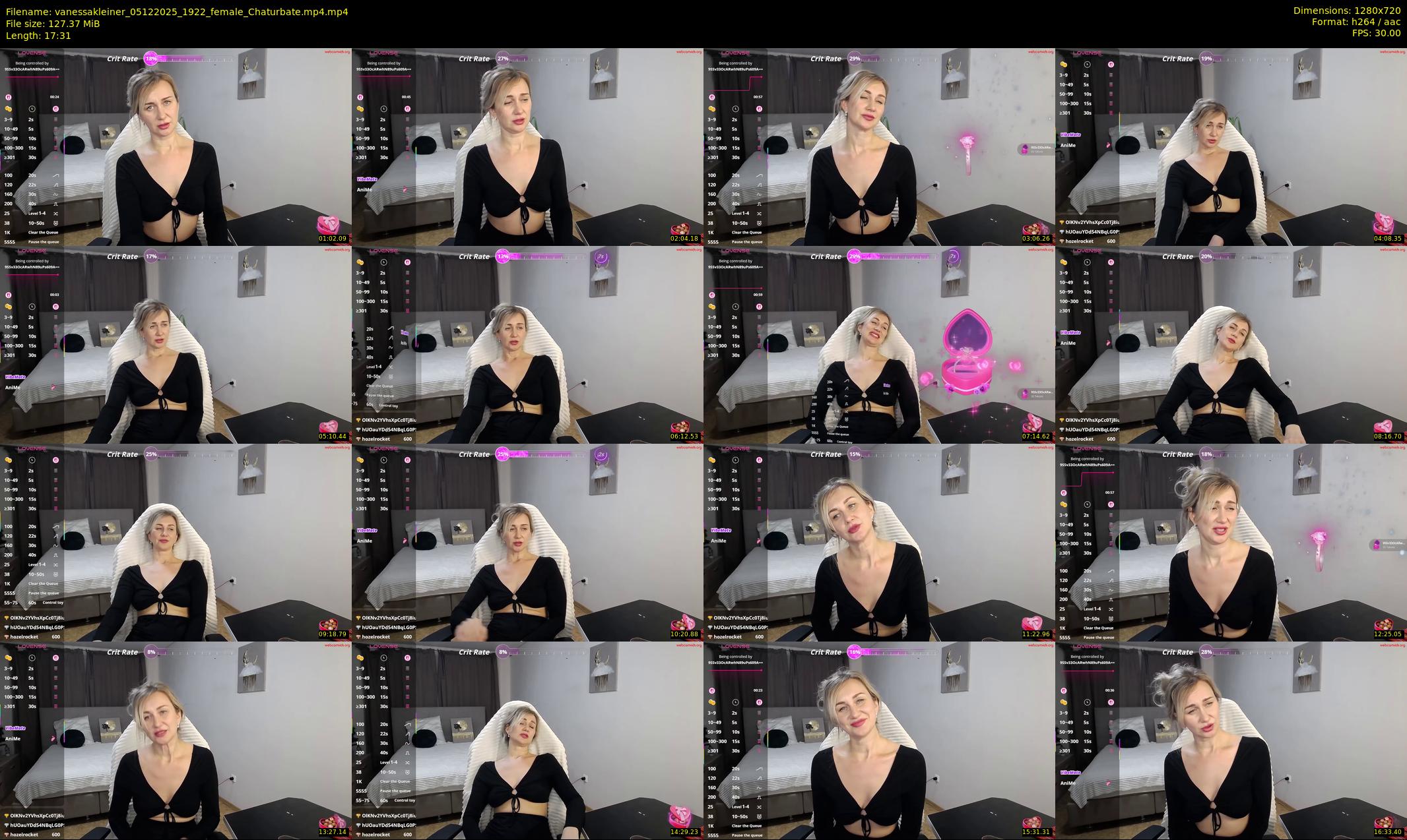 vanessakleiner — 18 minute Chaturbate female cam show recording, 720p, Dec 5, 2025