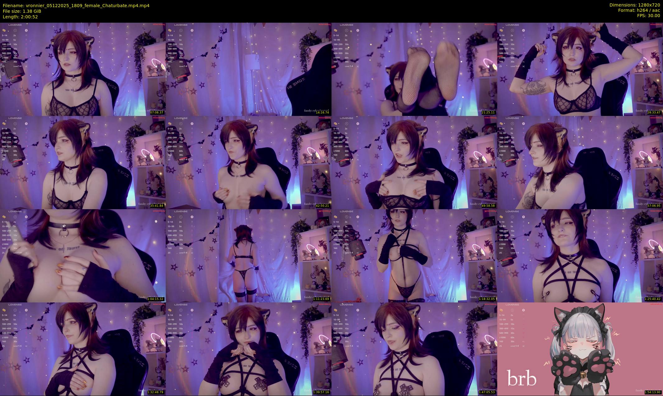 vronnier — 121 minute Chaturbate female cam show recording, 720p, Dec 5, 2025