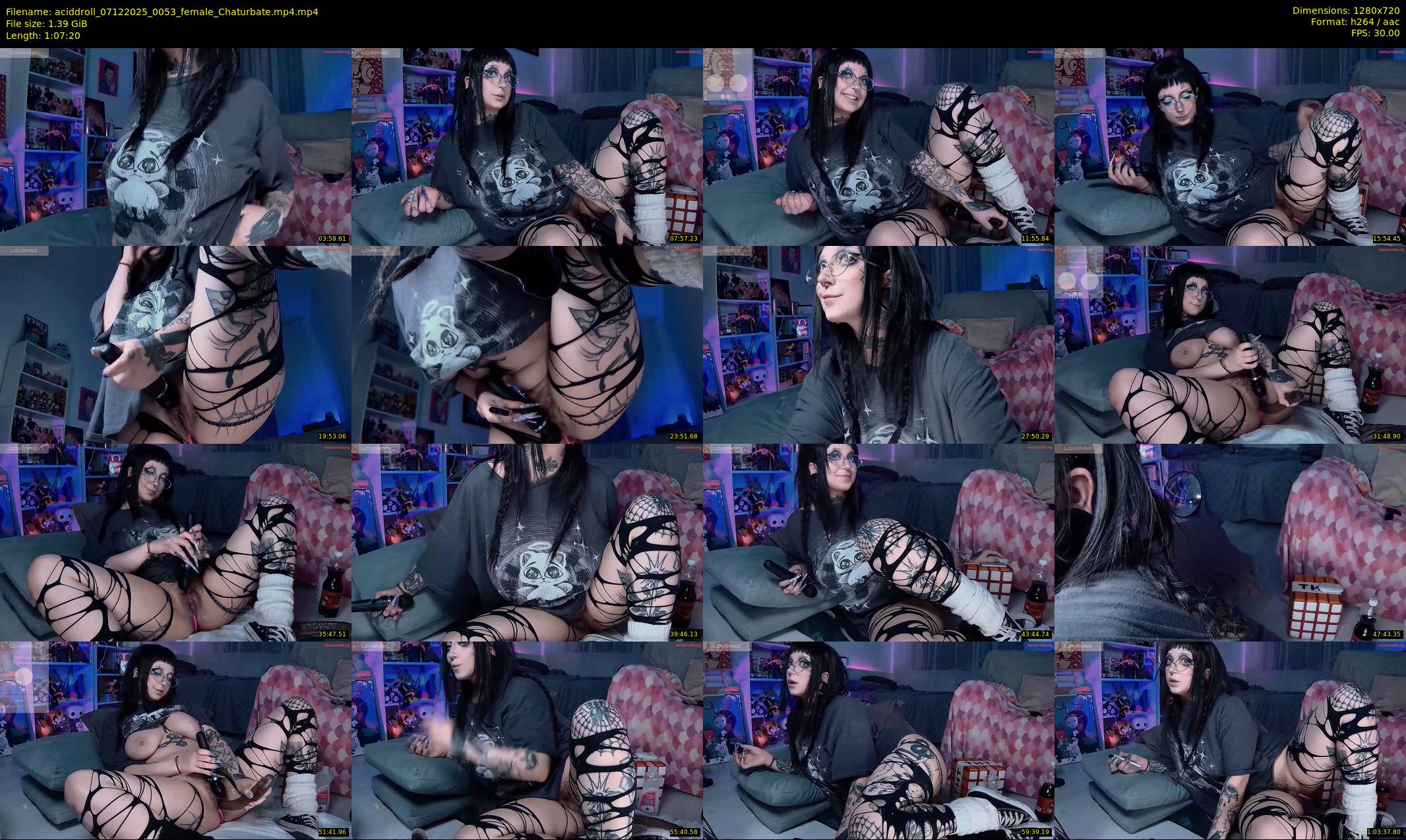 aciddroll — 68 minute Chaturbate female cam show recording, 720p, Dec 7, 2025