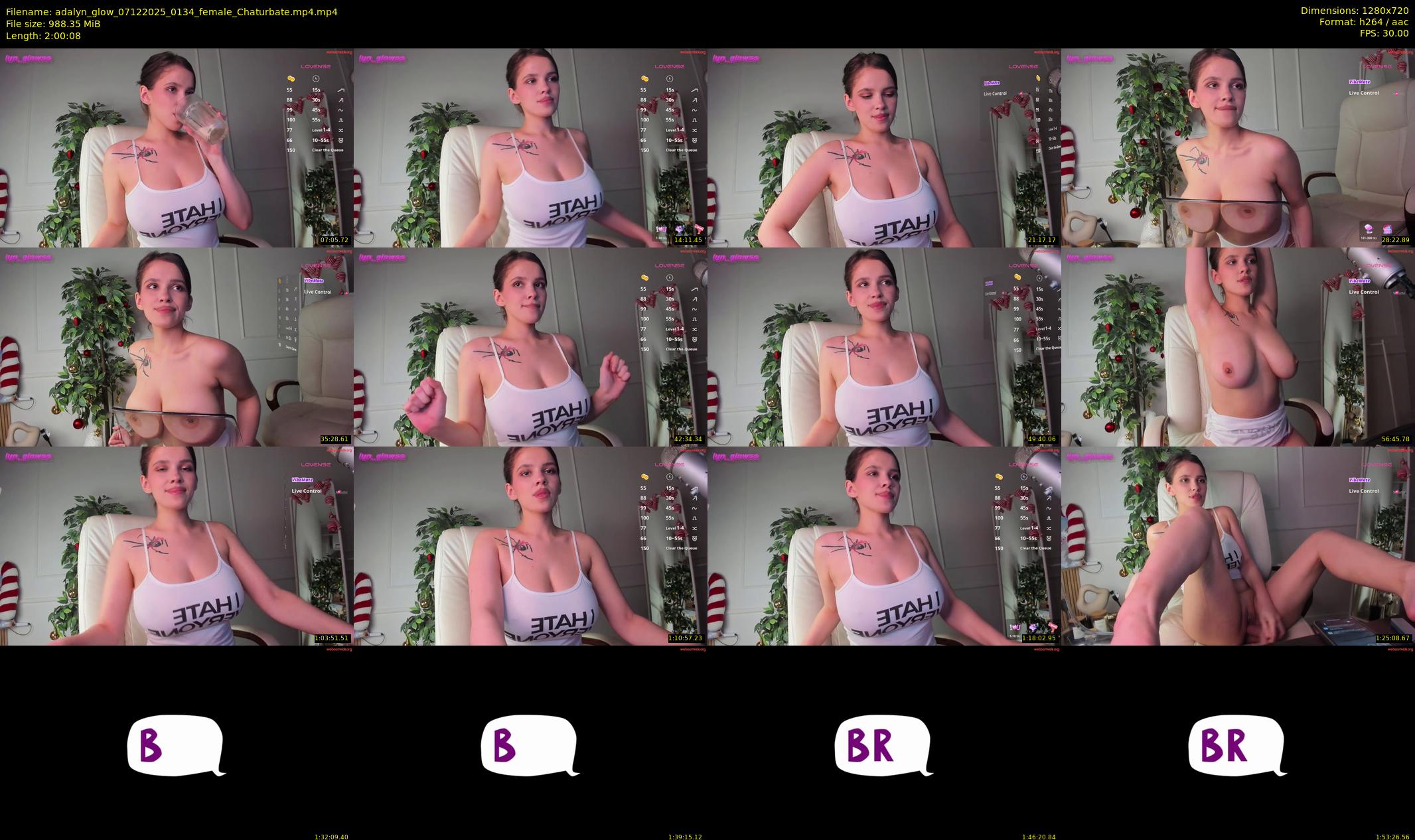 adalyn_glow — 121 minute Chaturbate female cam show recording, 720p, Dec 7, 2025