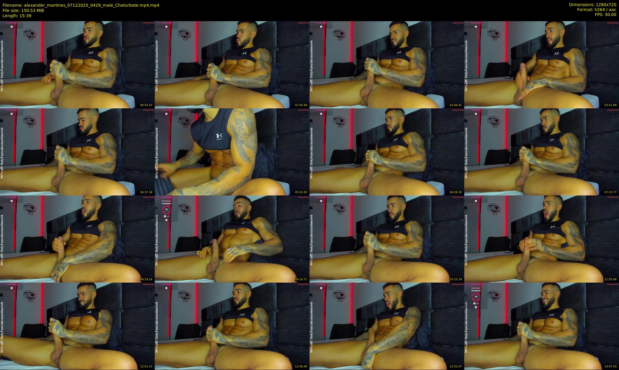 alexander_martines — 16 minute Chaturbate male cam show recording, 720p, Dec 7, 2025