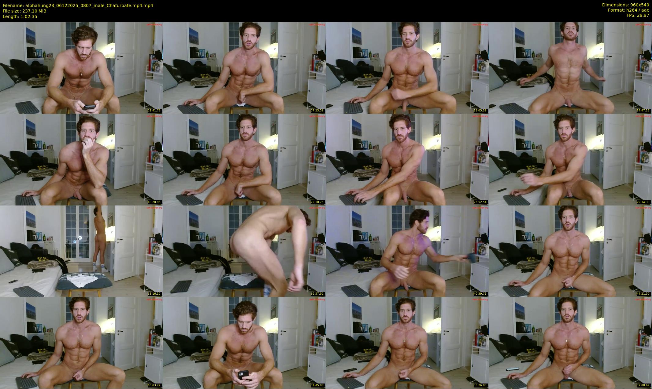 alphahung23 — 63 minute Chaturbate male cam show recording, 480p, Dec 6, 2025