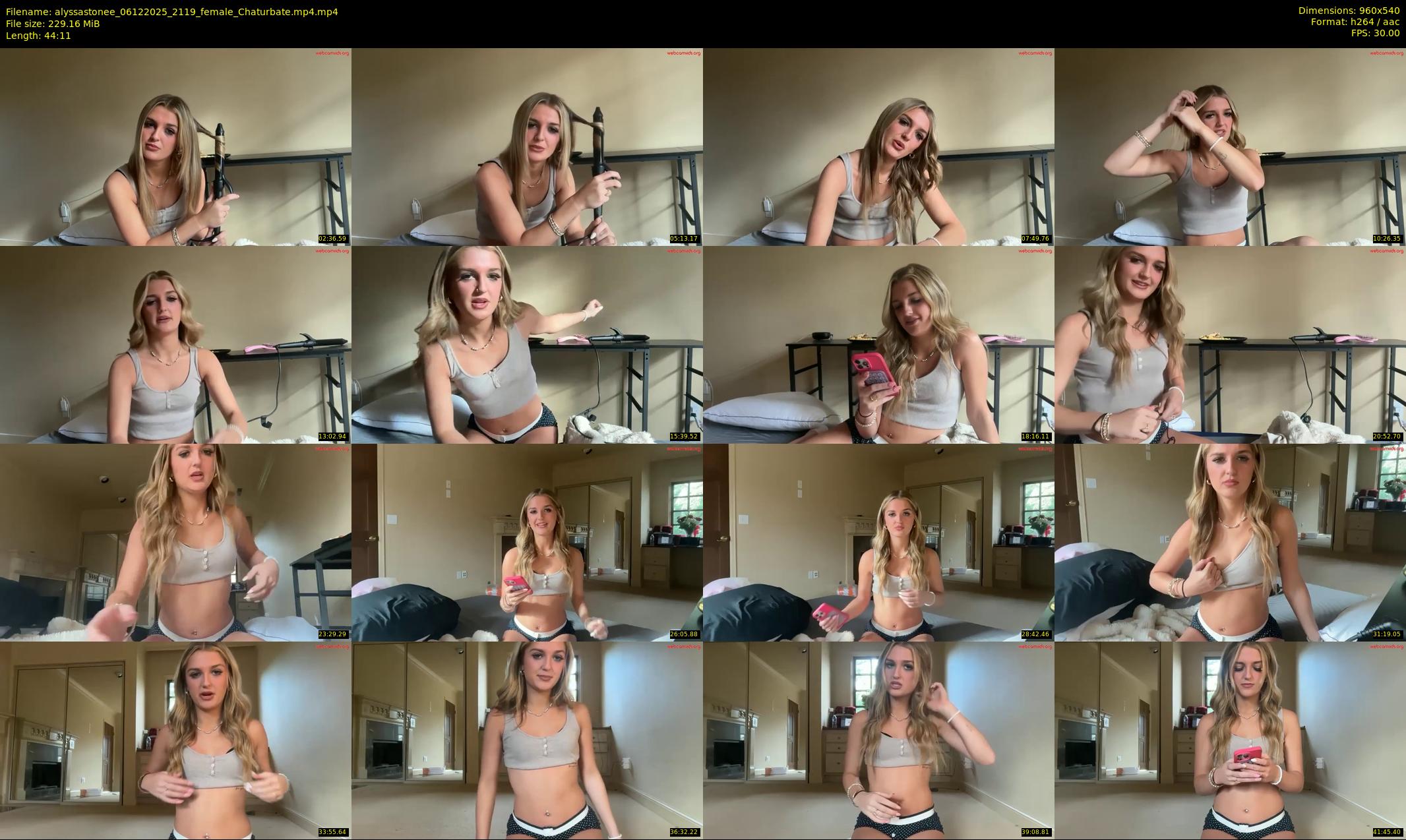 alyssastonee — 45 minute Chaturbate female cam show recording, 480p, Dec 6, 2025