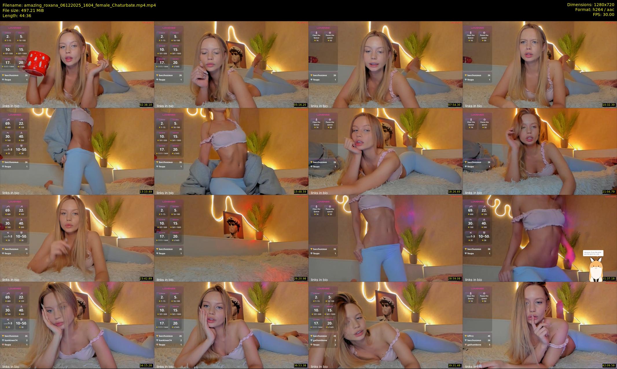 amazing_roxana — 45 minute Chaturbate female cam show recording, 720p, Dec 6, 2025