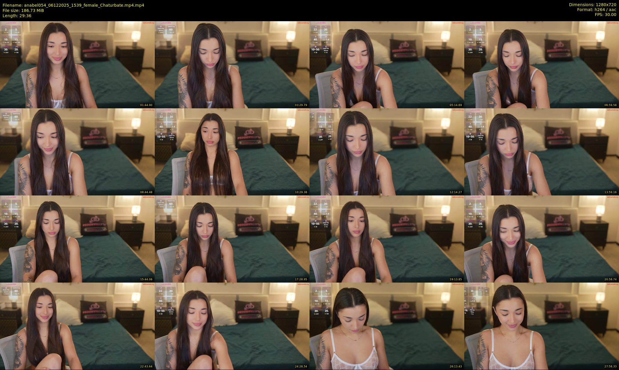 anabel054 — 30 minute Chaturbate female cam show recording, 720p, Dec 6, 2025