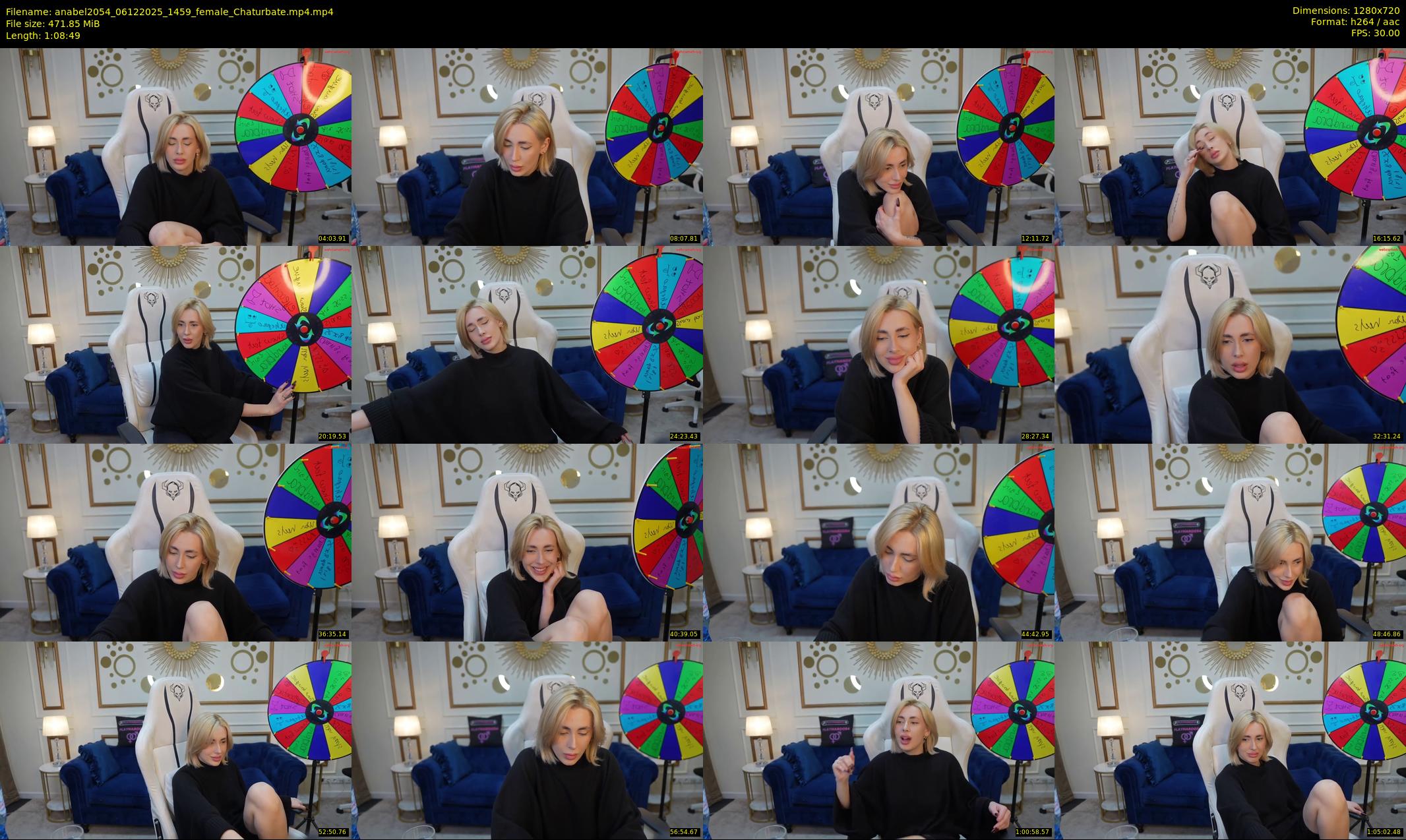 anabel2054 — 69 minute Chaturbate female cam show recording, 720p, Dec 6, 2025