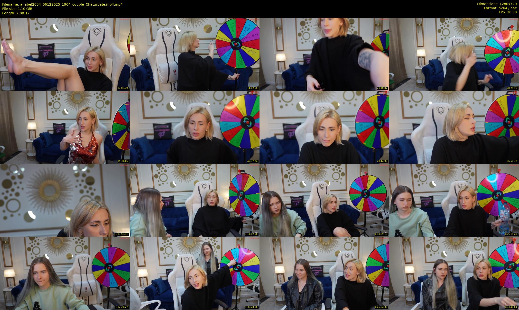 anabel2054 — 121 minute Chaturbate female cam show recording, 720p, Dec 6, 2025