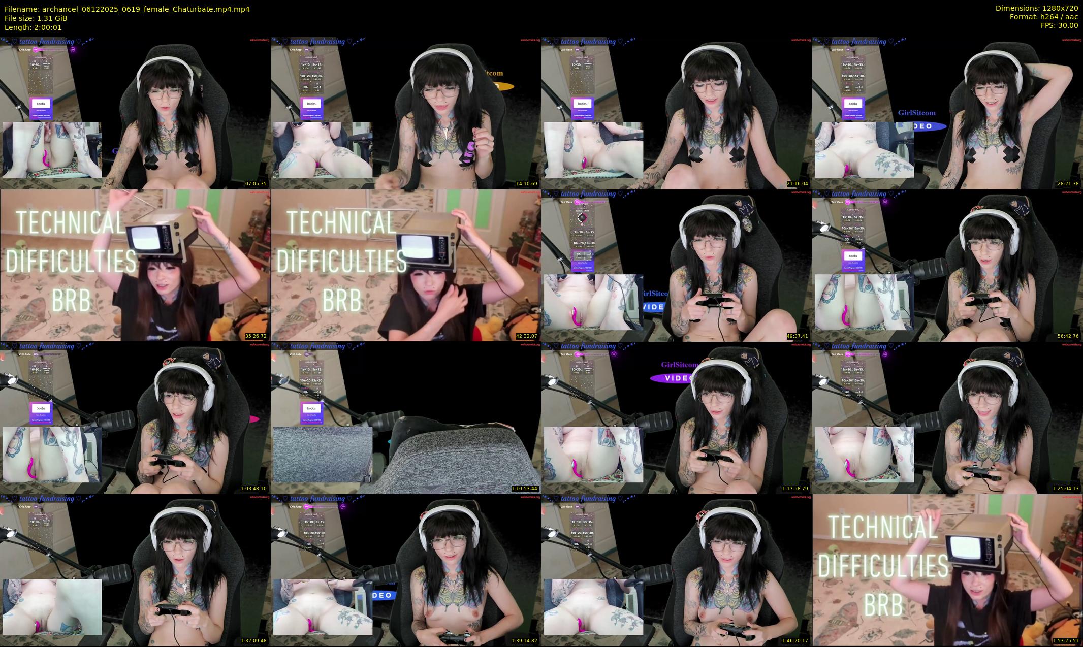 archancel — 121 minute Chaturbate female cam show recording, 720p, Dec 6, 2025
