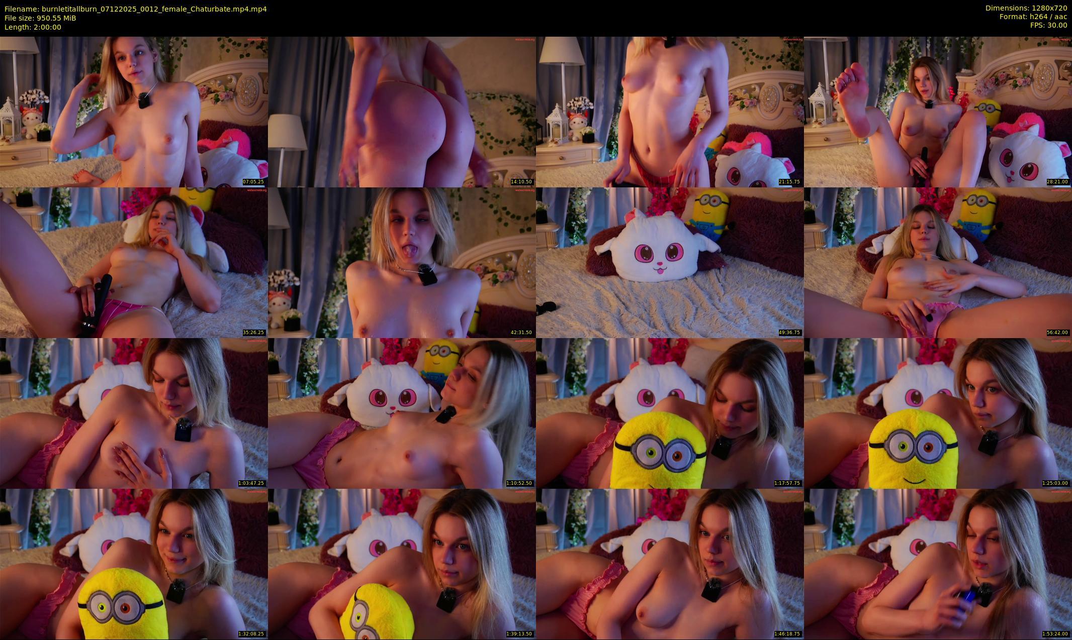 burnletitallburn — 120 minute Chaturbate female cam show recording, 720p, Dec 7, 2025