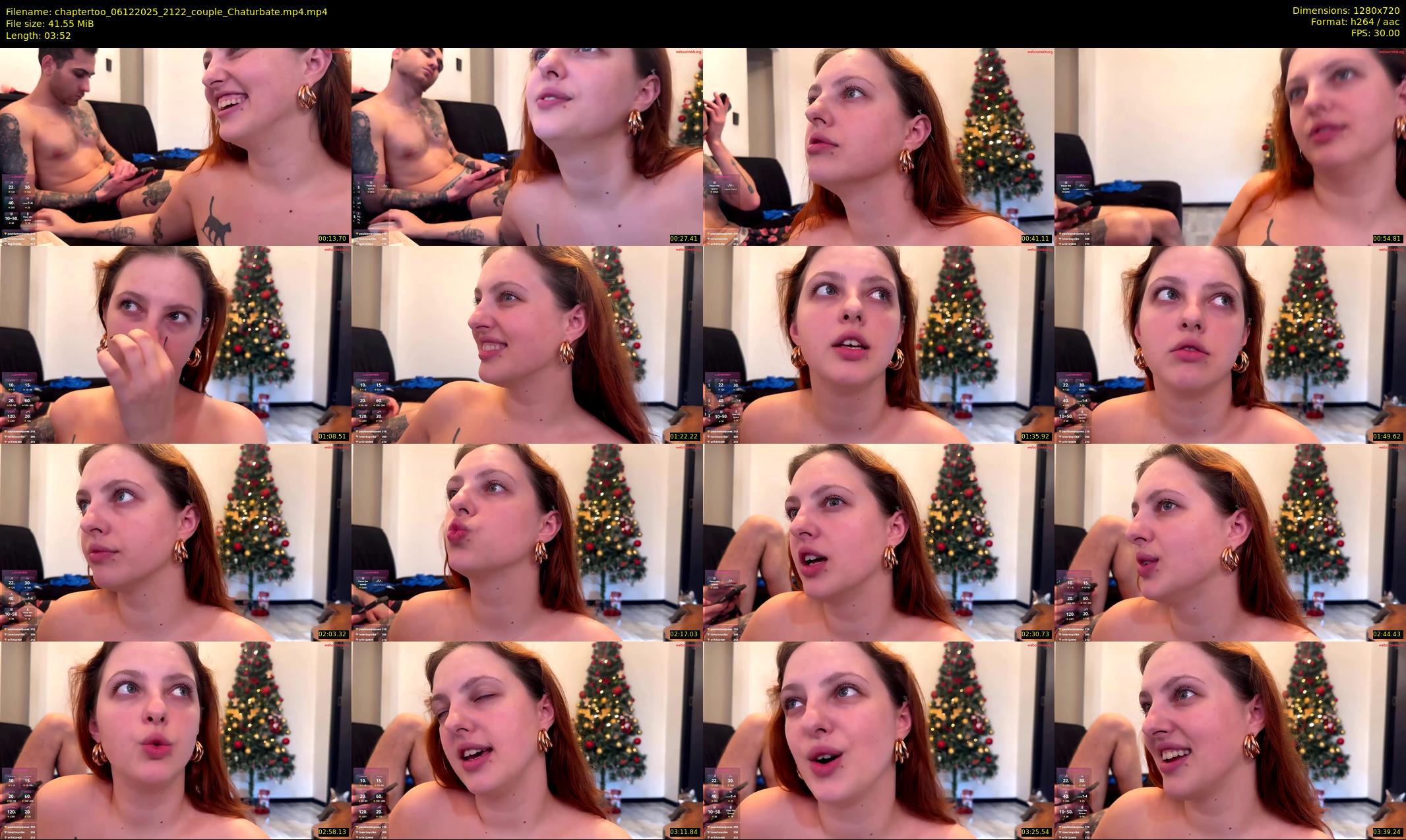chaptertoo — 4 minute Chaturbate couple cam show recording, 720p, Dec 6, 2025