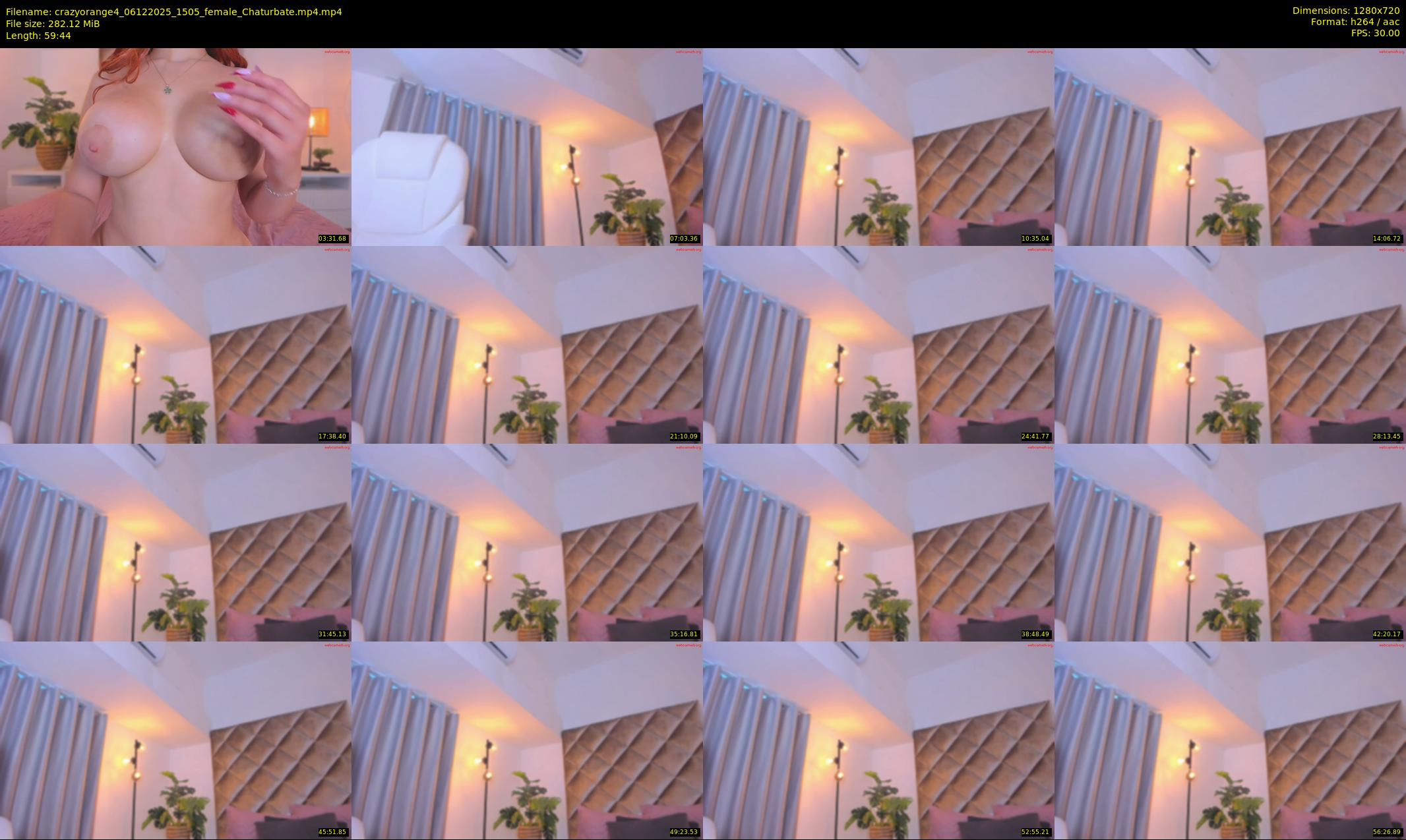 crazyorange4 — 60 minute Chaturbate female cam show recording, 720p, Dec 6, 2025