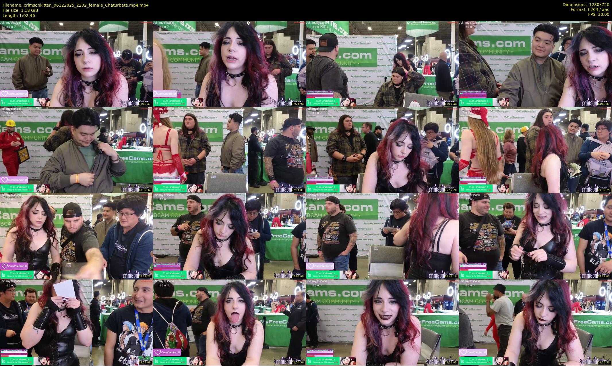 crimsonkitten — 63 minute Chaturbate female cam show recording, 720p, Dec 6, 2025