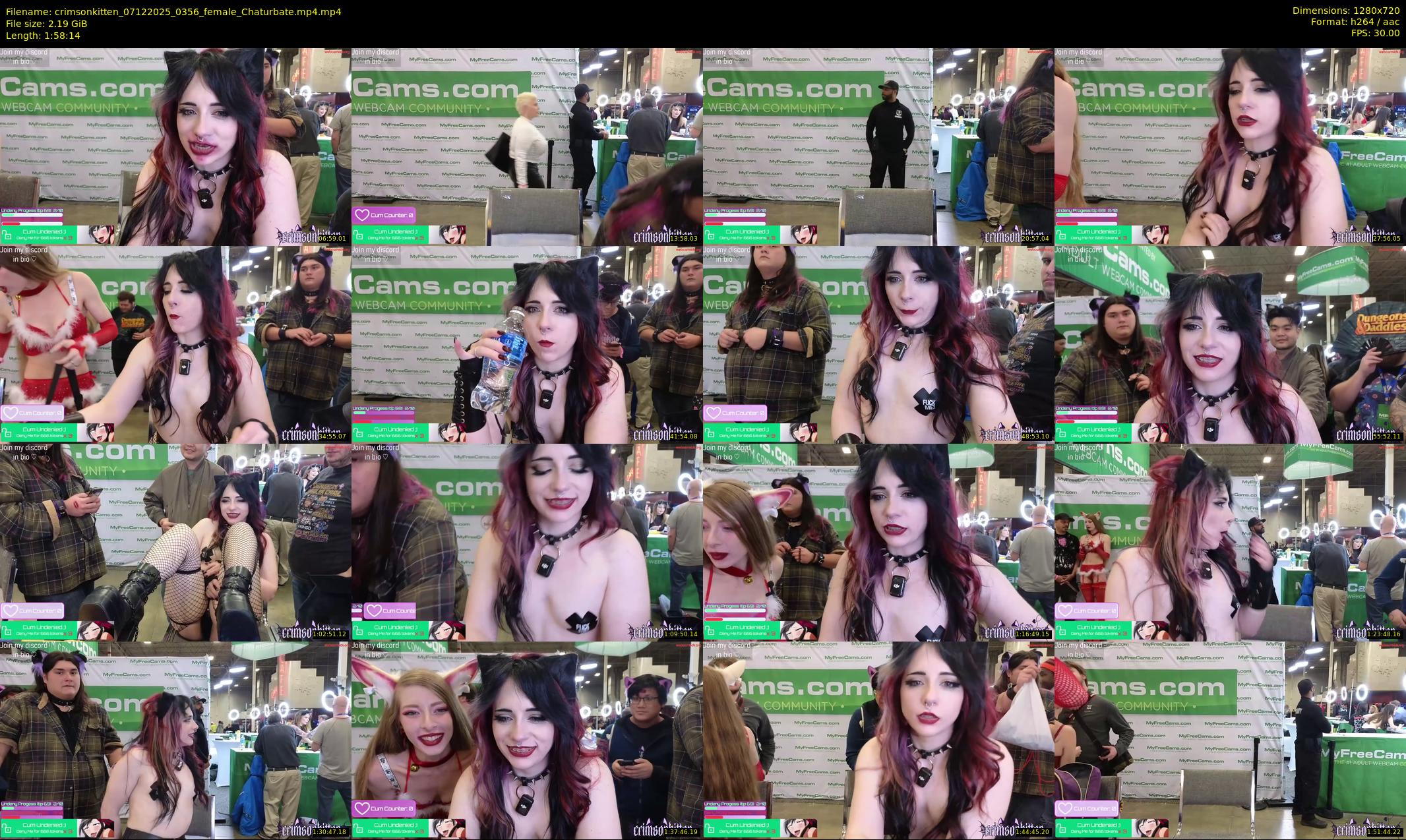 crimsonkitten — 119 minute Chaturbate female cam show recording, 720p, Dec 7, 2025