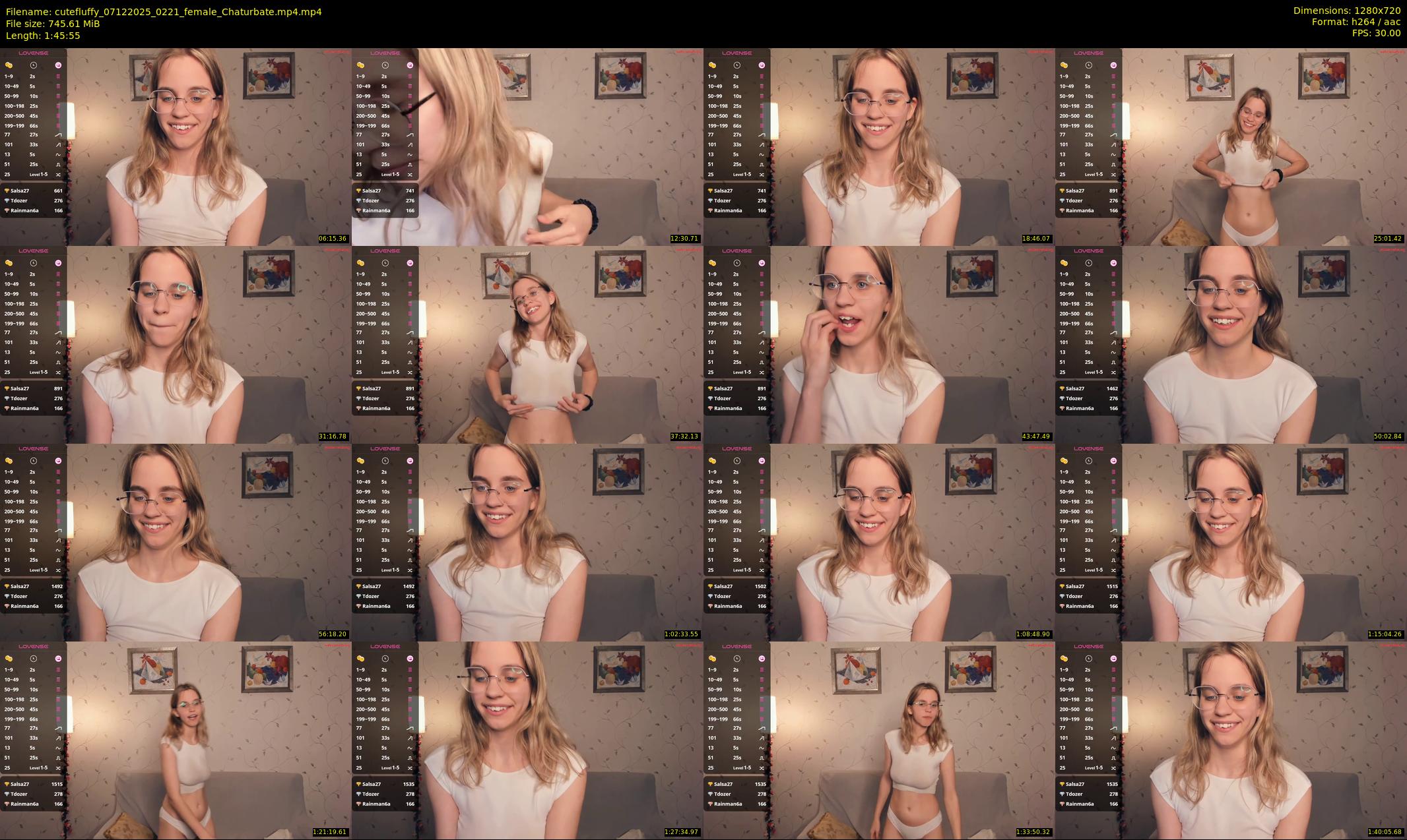 cutefluffy — 106 minute Chaturbate female cam show recording, 720p, Dec 7, 2025