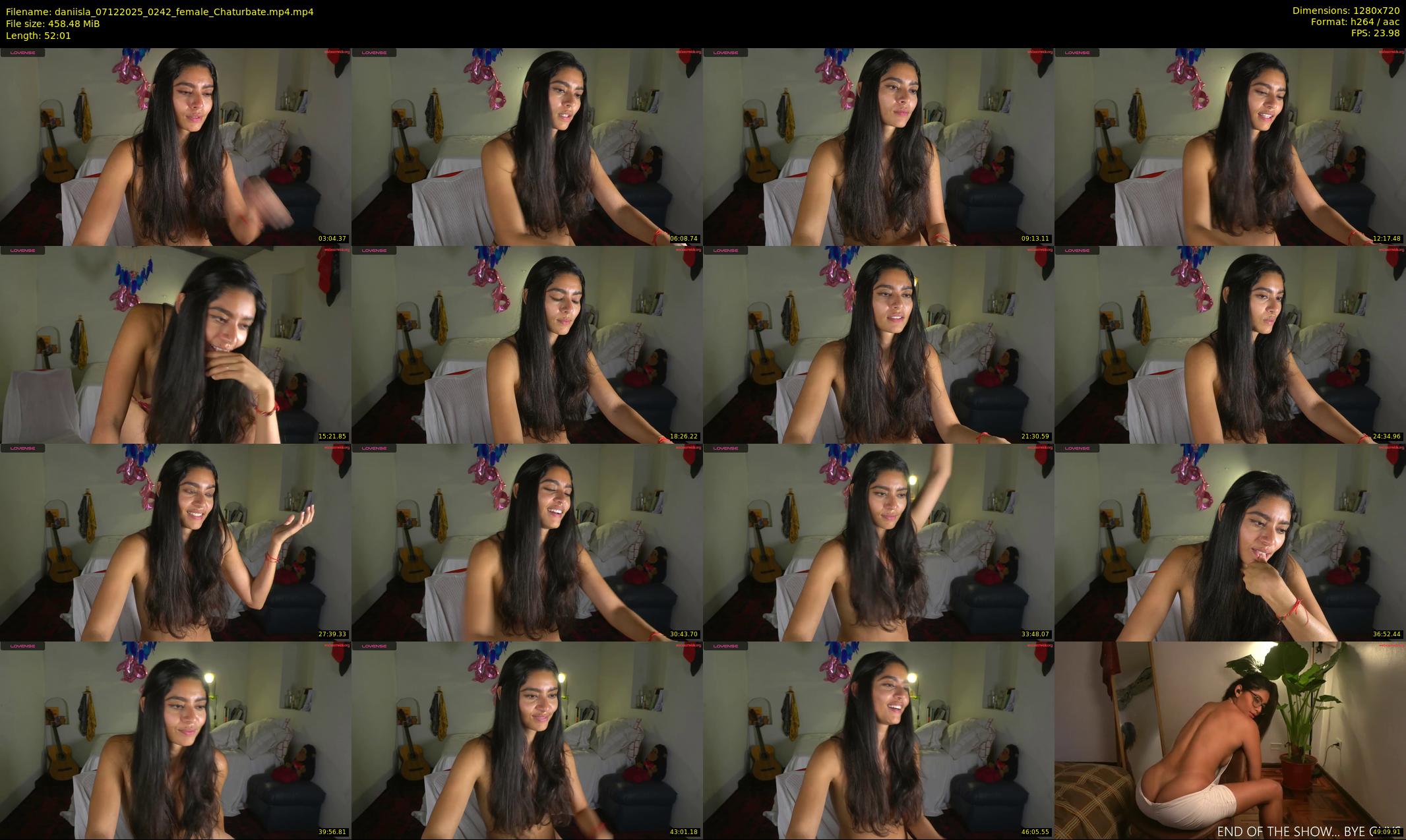 daniisla — 53 minute Chaturbate female cam show recording, 720p, Dec 7, 2025