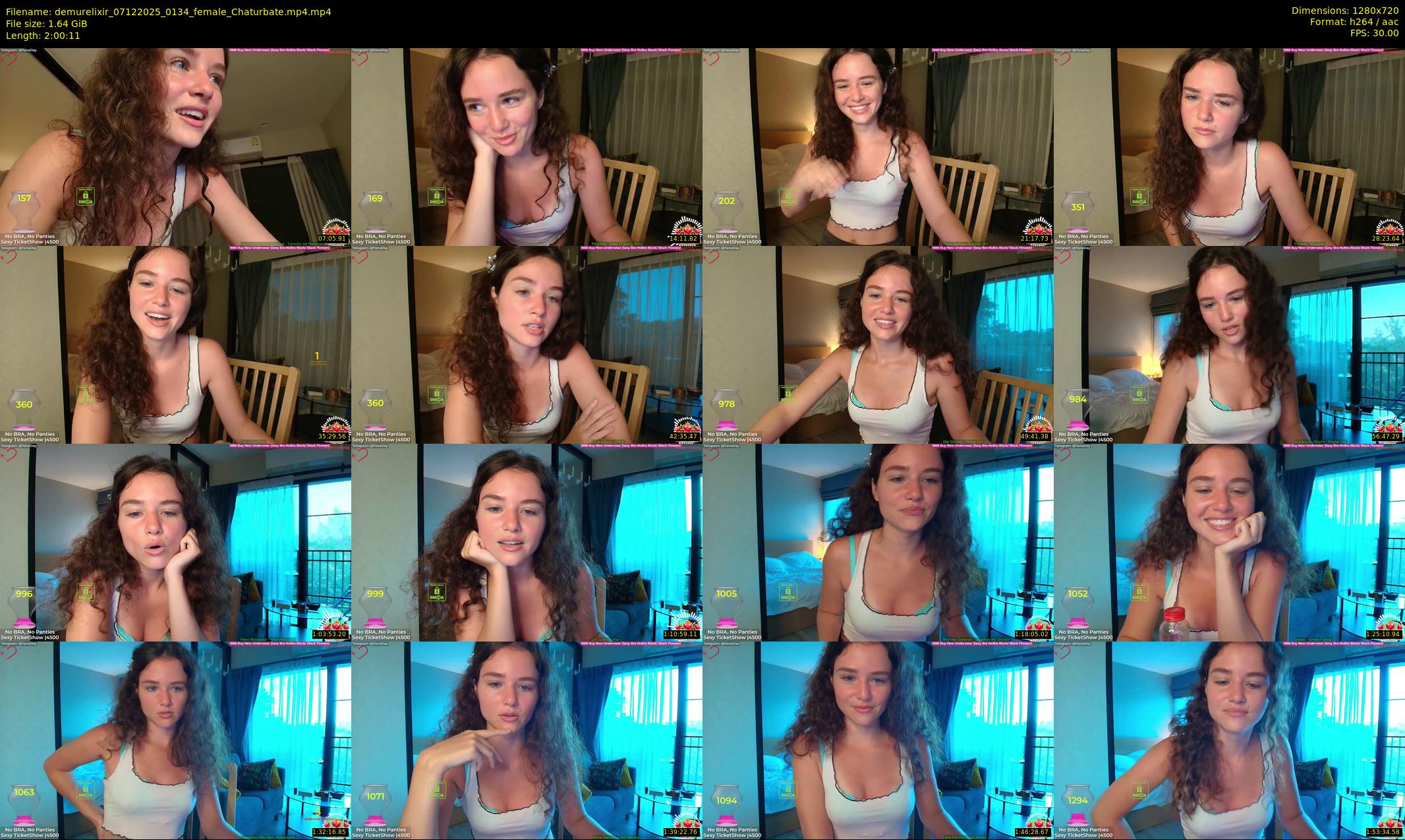 demurelixir — 121 minute Chaturbate female cam show recording, 720p, Dec 7, 2025