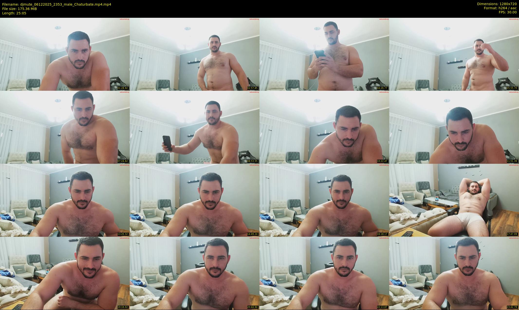 djmute — 26 minute Chaturbate male cam show recording, 720p, Dec 6, 2025