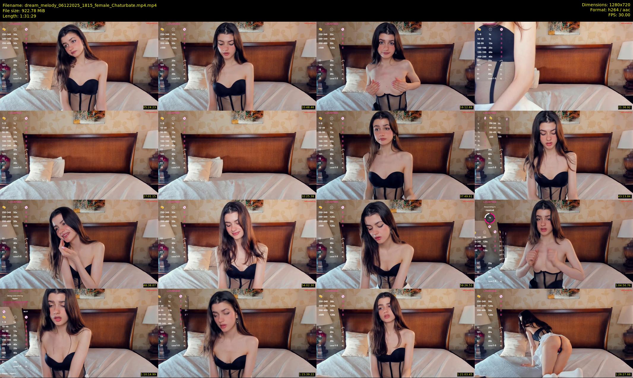 dream_melody — 92 minute Chaturbate female cam show recording, 720p, Dec 6, 2025
