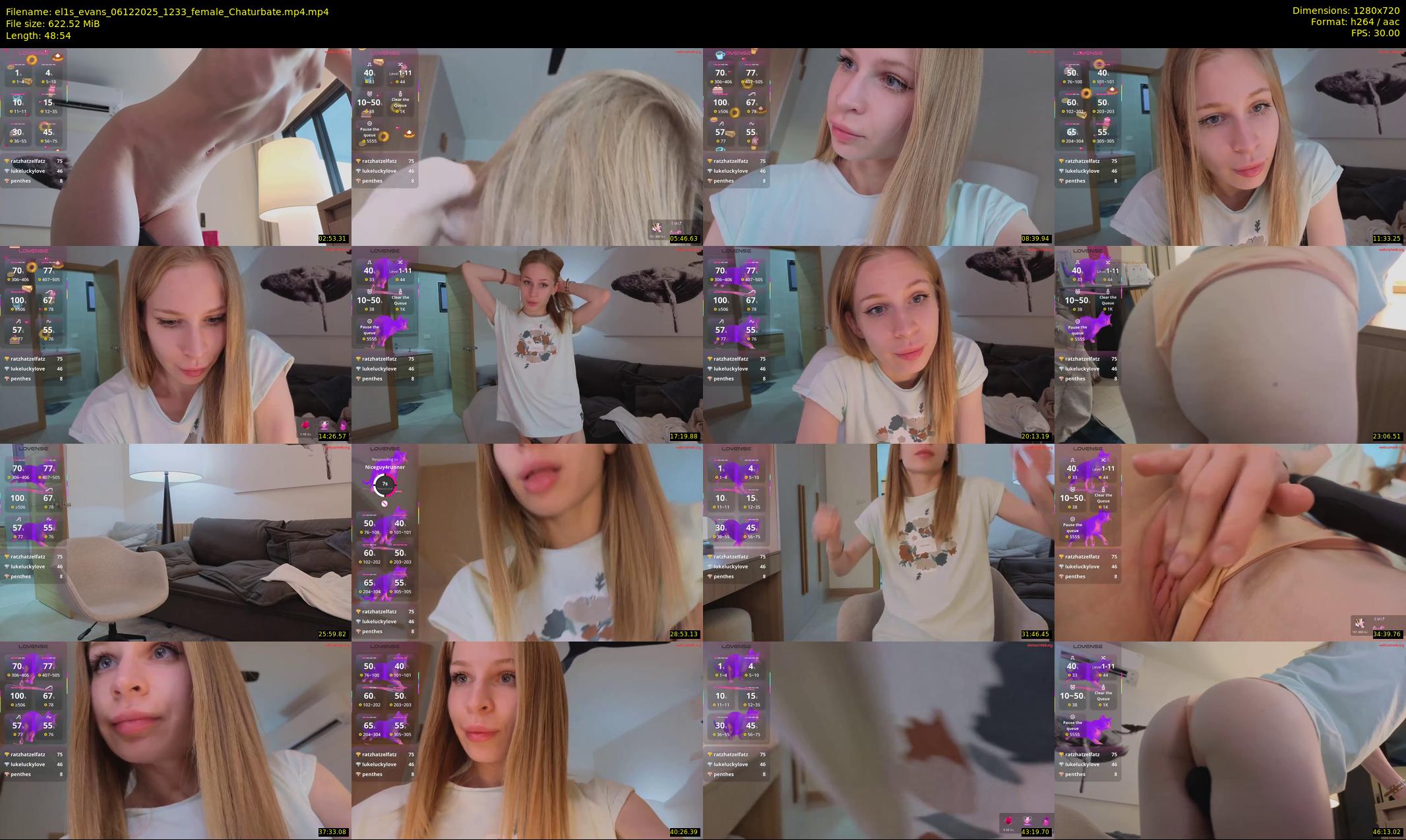 el1s_evans — 49 minute Chaturbate female cam show recording, 720p, Dec 6, 2025
