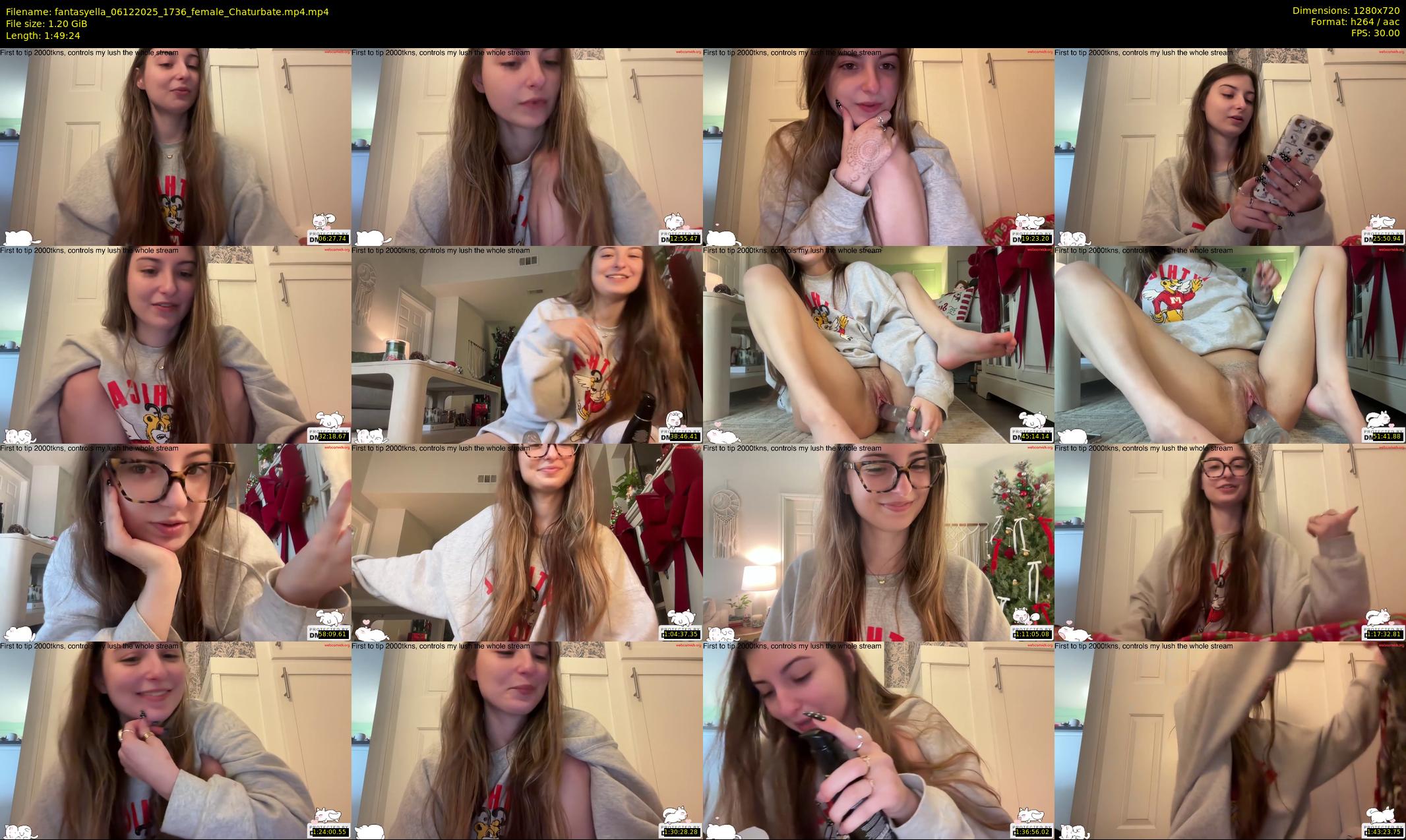 fantasyella — 110 minute Chaturbate female cam show recording, 720p, Dec 6, 2025