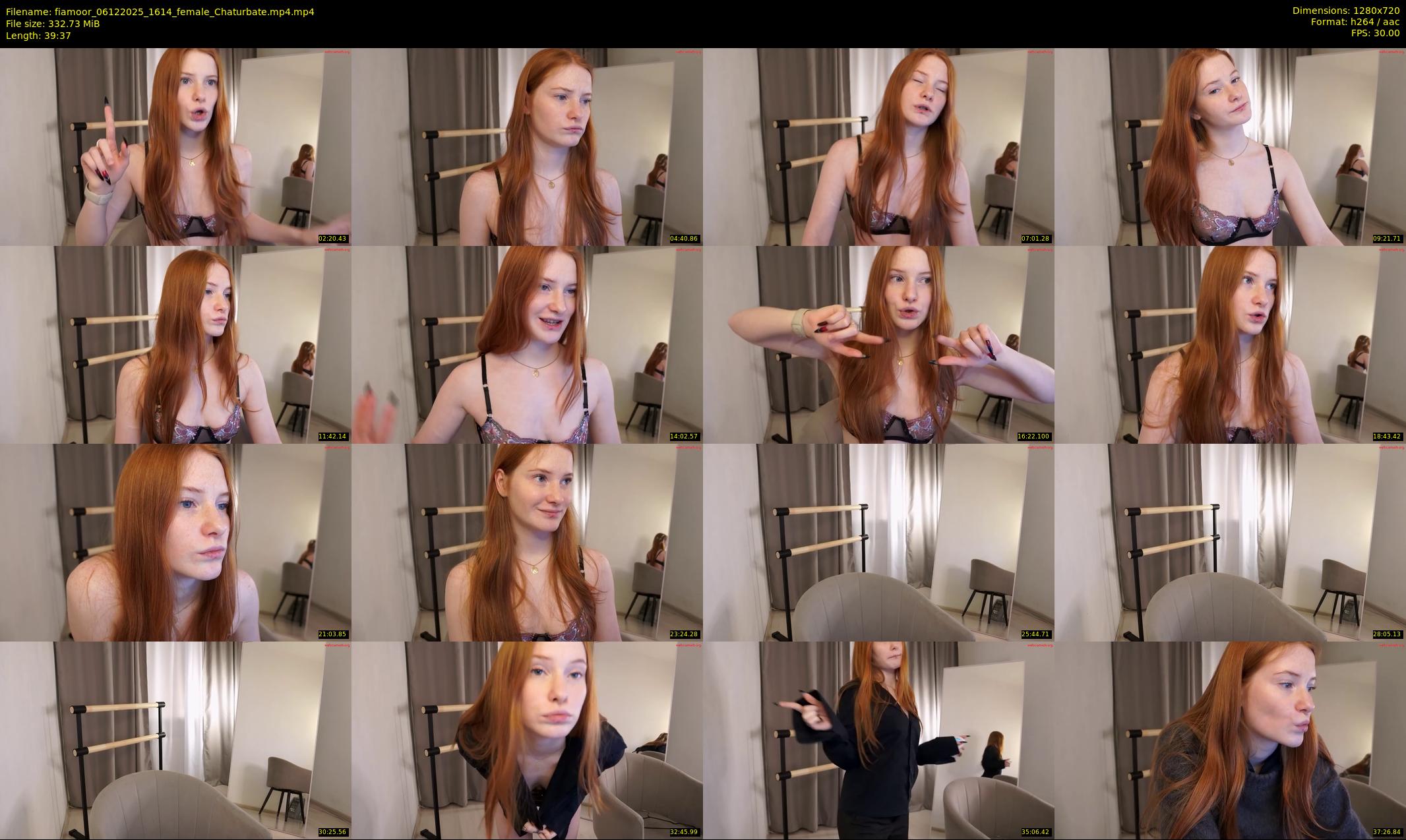 fiamoor — 40 minute Chaturbate female cam show recording, 720p, Dec 6, 2025