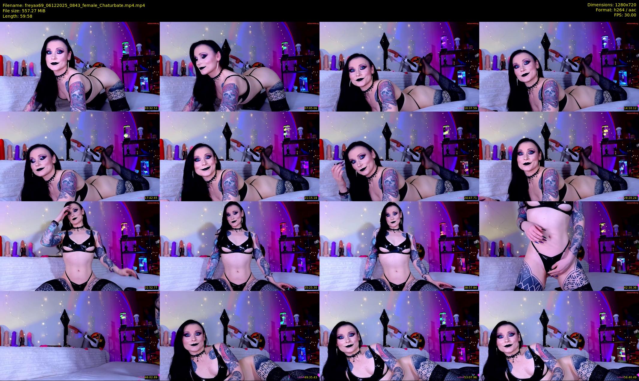 freyax69 — 60 minute Chaturbate female cam show recording, 720p, Dec 6, 2025
