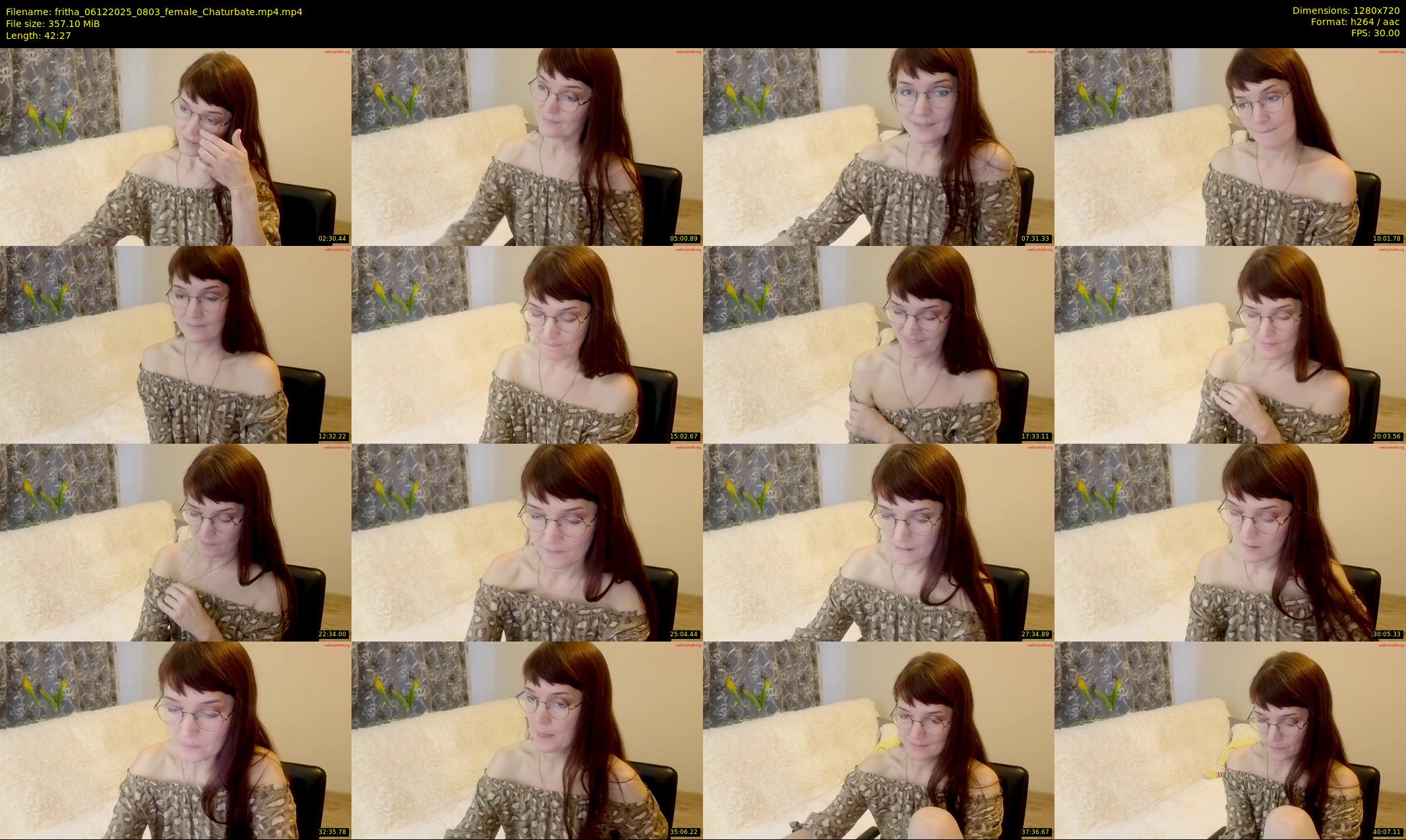 fritha — 43 minute Chaturbate female cam show recording, 720p, Dec 6, 2025