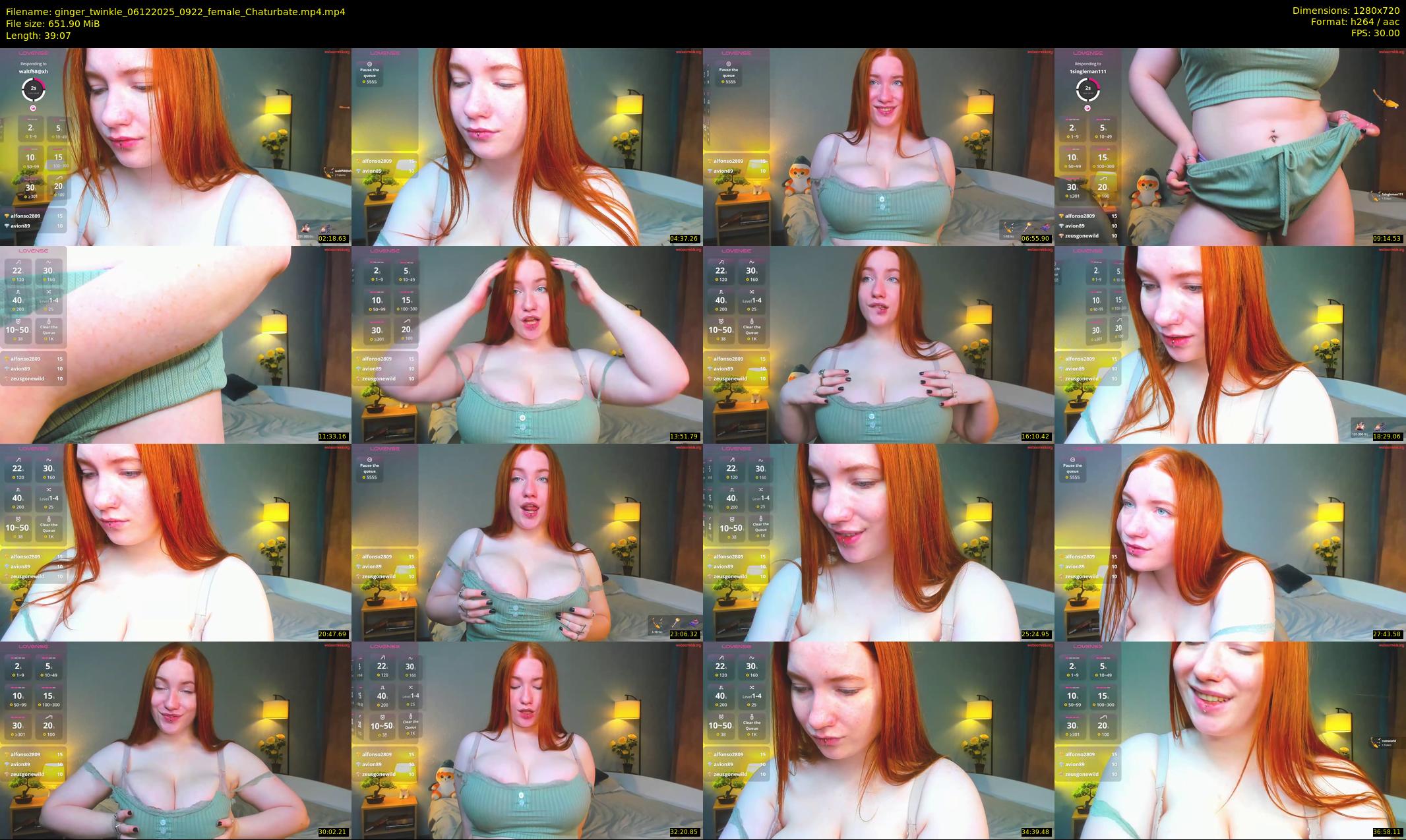 ginger_twinkle — 40 minute Chaturbate female cam show recording, 720p, Dec 6, 2025