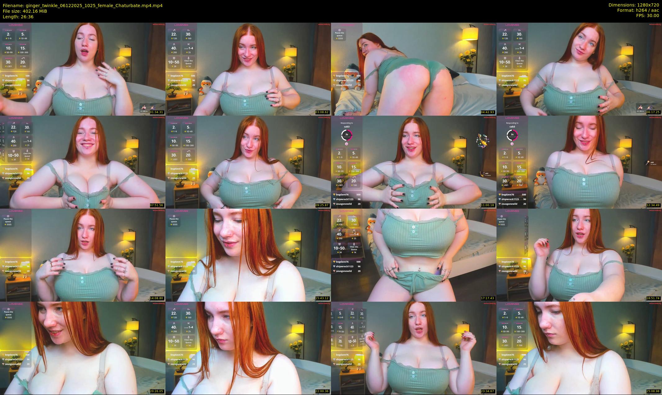 ginger_twinkle — 27 minute Chaturbate female cam show recording, 720p, Dec 6, 2025