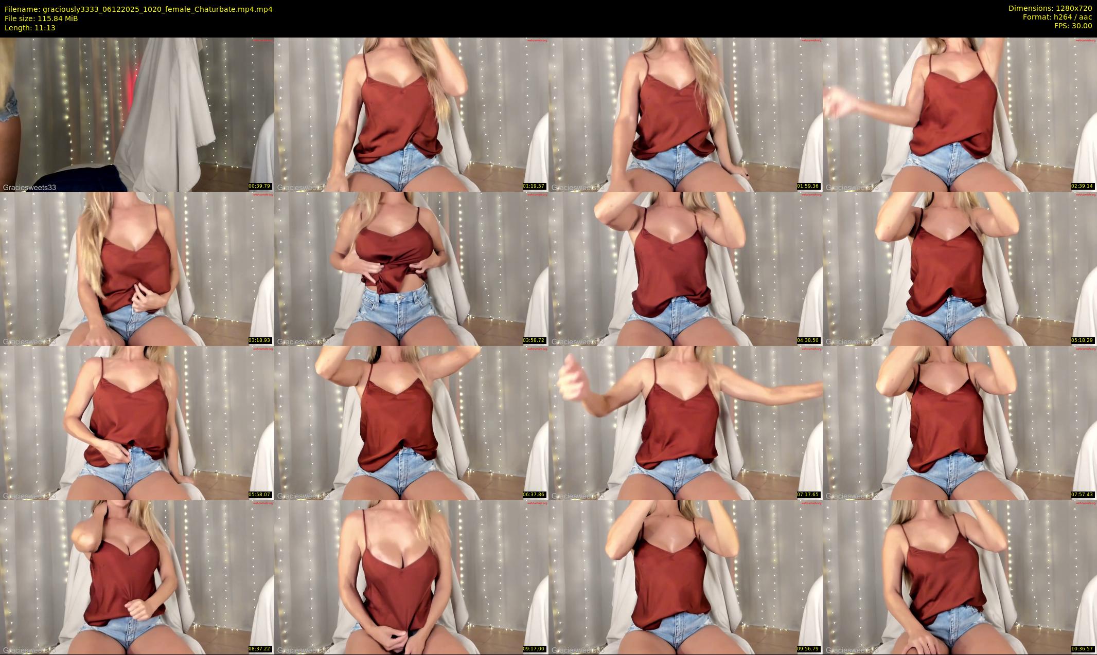 graciously3333 — 12 minute Chaturbate female cam show recording, 720p, Dec 6, 2025
