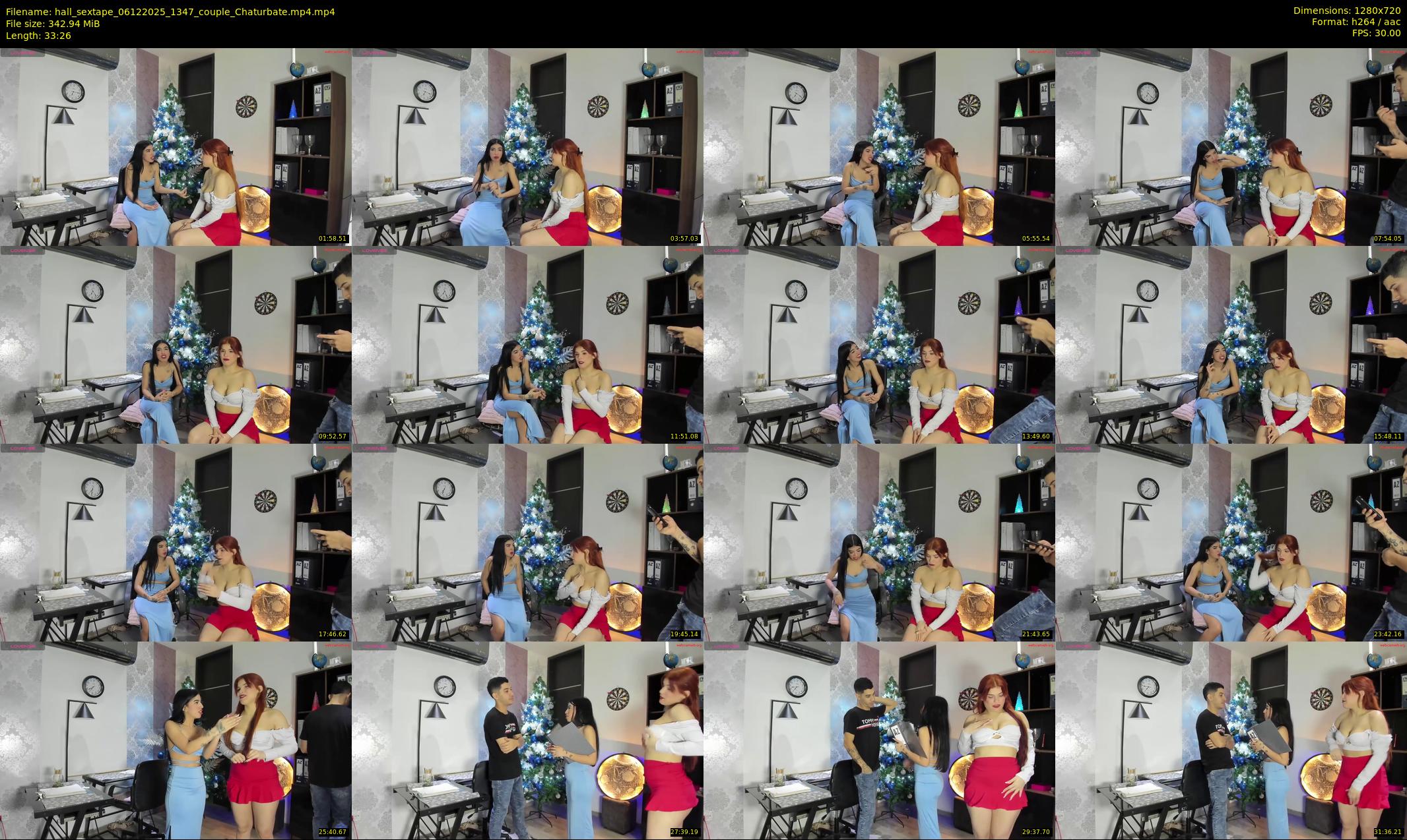 hall_sextape — 34 minute Chaturbate couple cam show recording, 720p, Dec 6, 2025