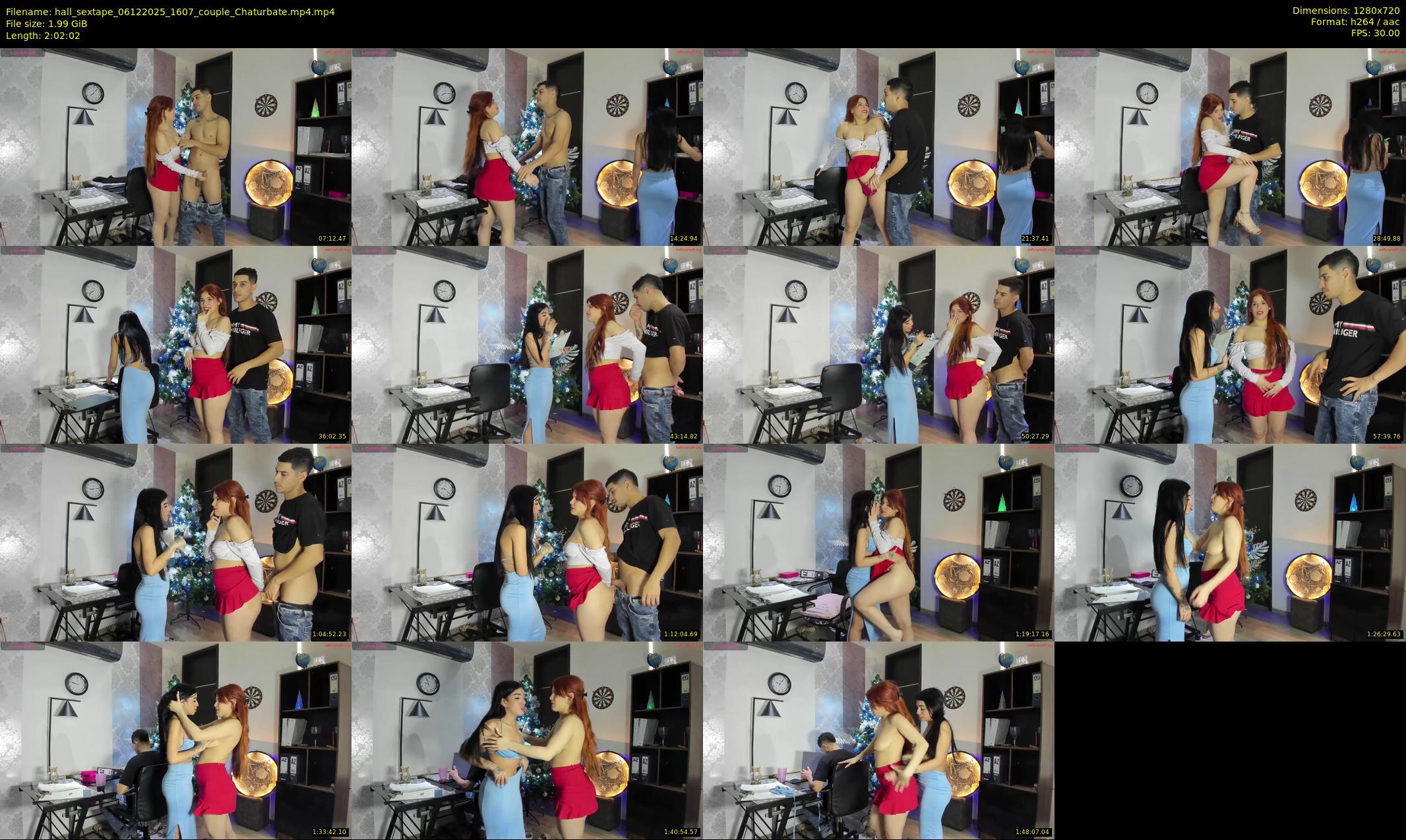 hall_sextape — 123 minute Chaturbate couple cam show recording, 720p, Dec 6, 2025