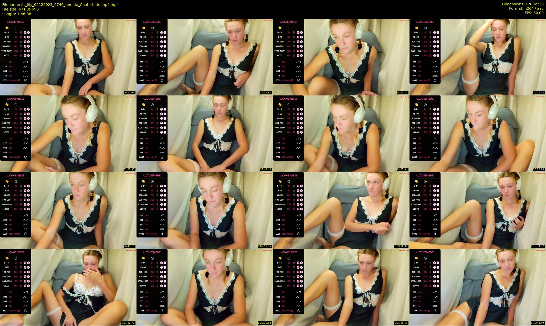 its_lily — 107 minute Chaturbate female cam show recording, 720p, Dec 6, 2025