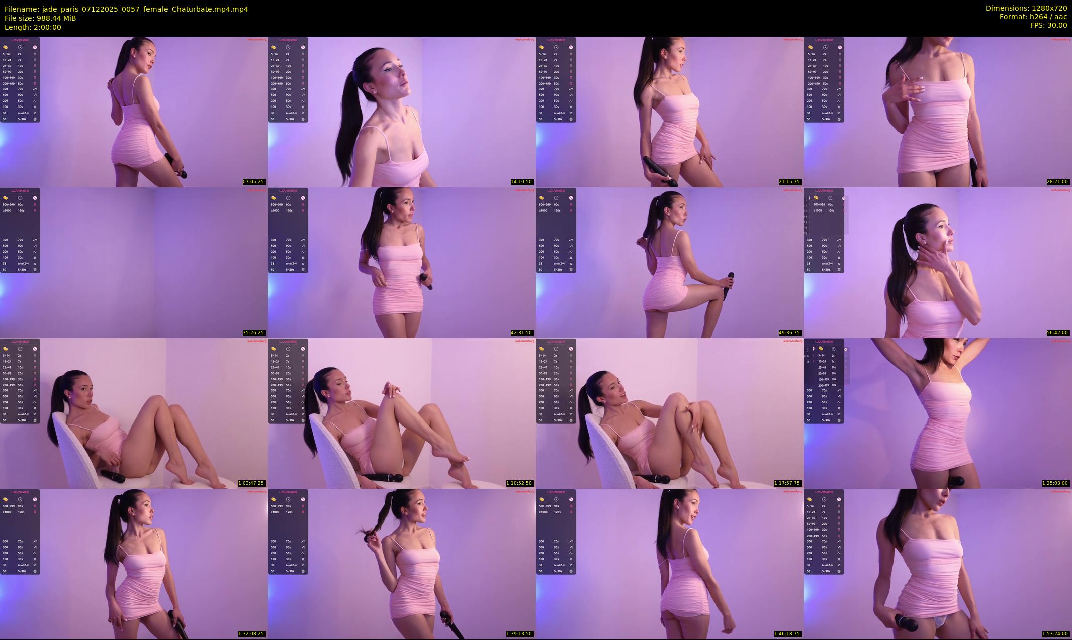jade_paris — 120 minute Chaturbate female cam show recording, 720p, Dec 7, 2025