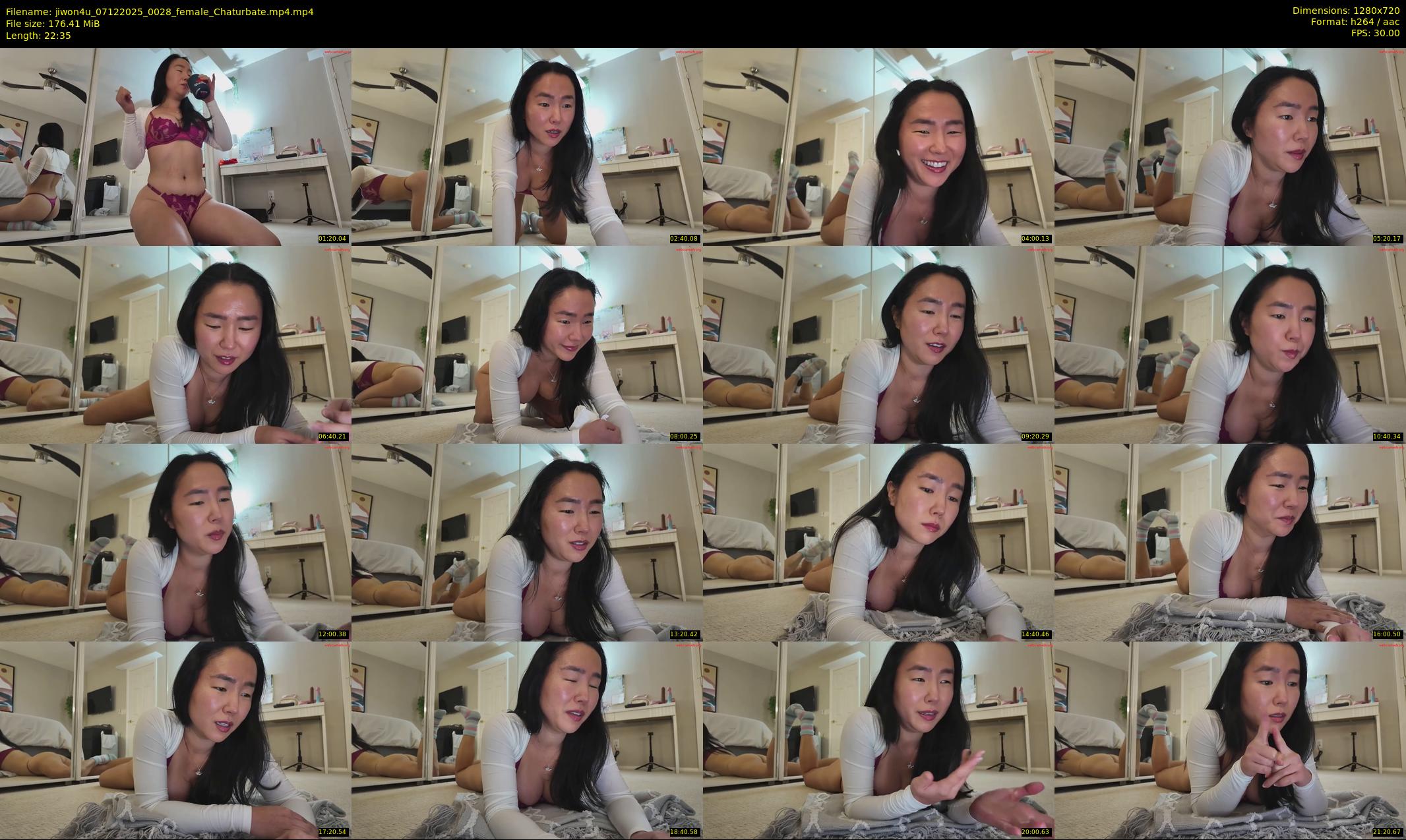 jiwon4u — 23 minute Chaturbate female cam show recording, 720p, Dec 7, 2025