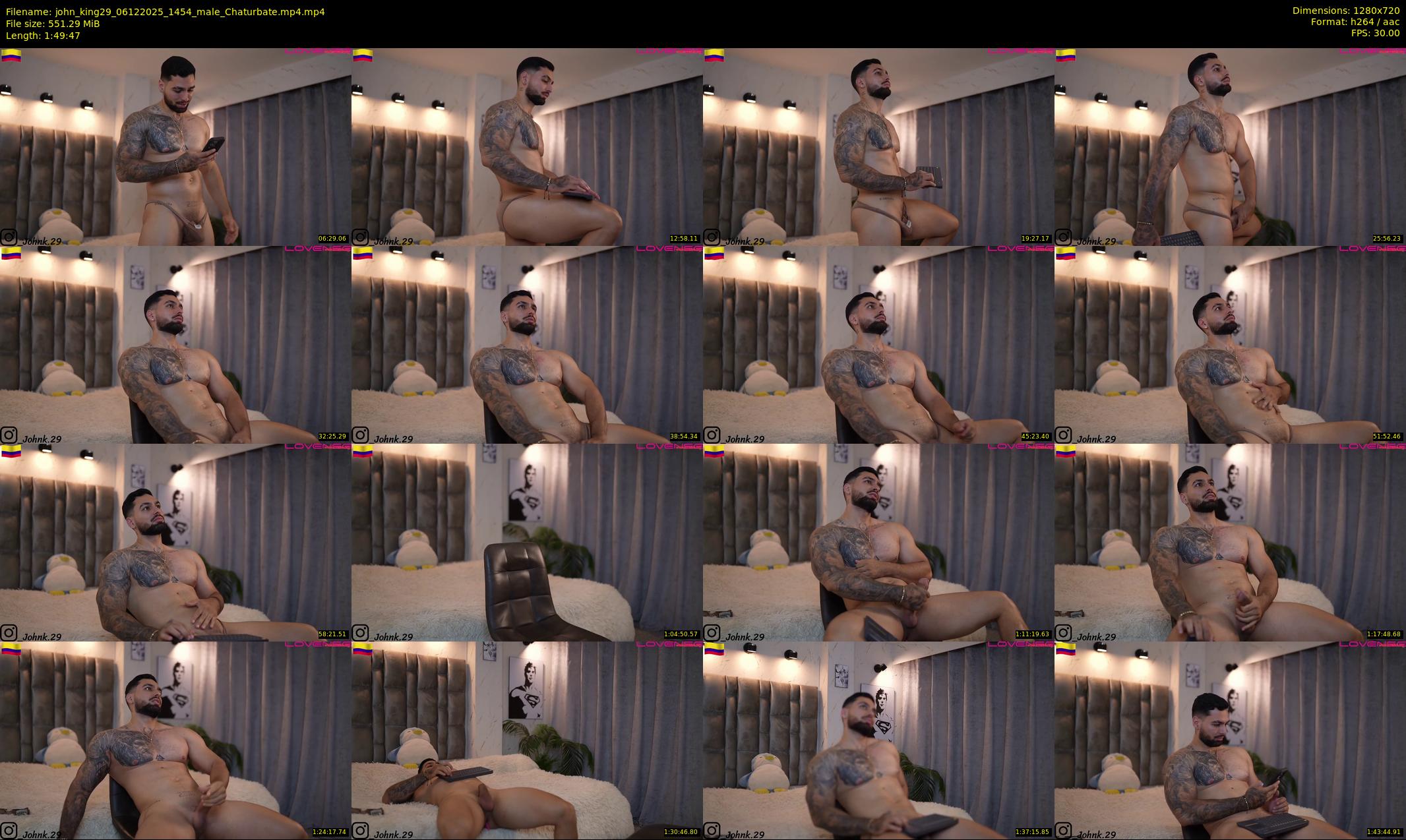 john_king29 — 110 minute Chaturbate male cam show recording, 720p, Dec 6, 2025